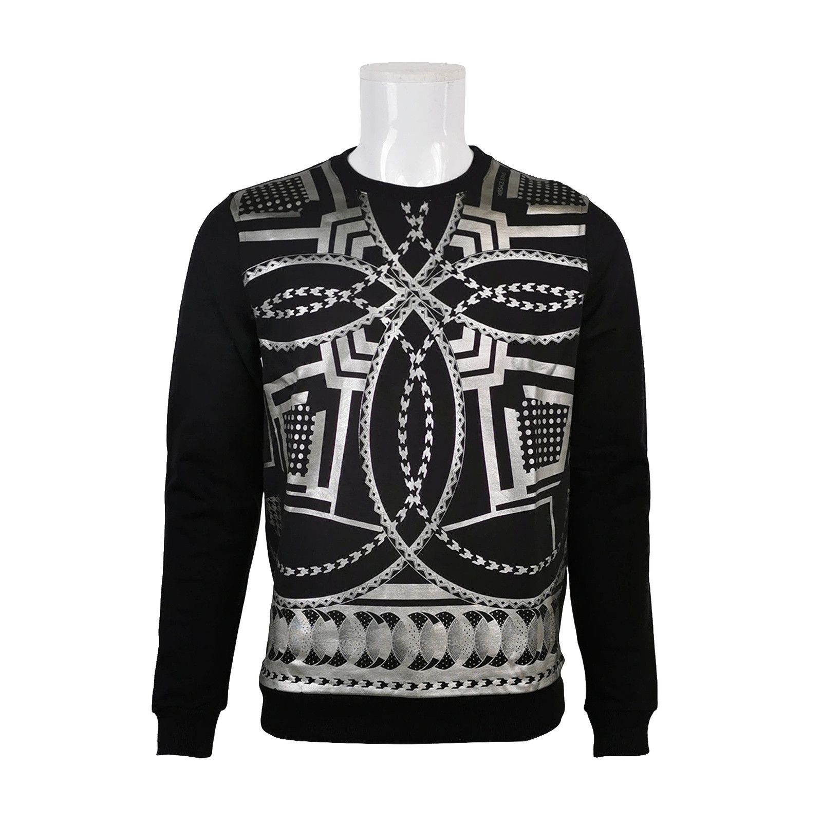 Versace Jeans Couture Versace Jeans Silver Foil Print Sweatshirt Size M Size US M / EU 48-50 / 2 - 1 Thumbnail