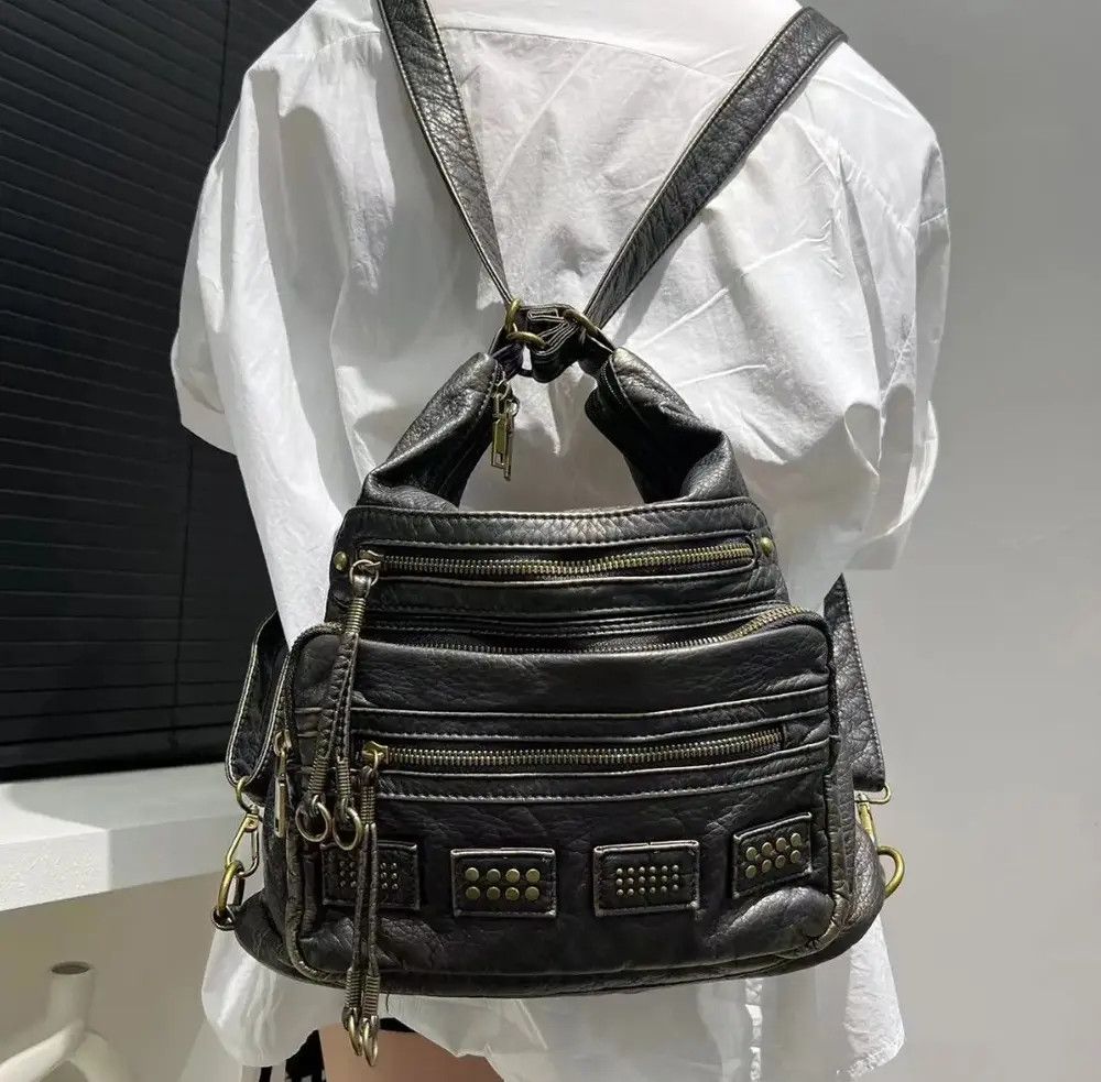 Japanese Brand Motorcycle Rock Punk Shoulder Bag Y2K Women Size ONE SIZE - 3 Thumbnail