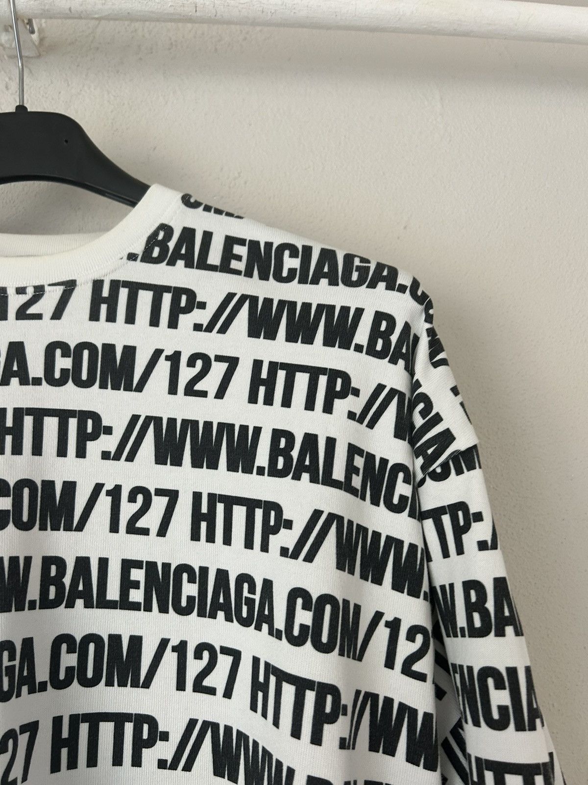 Balenciaga ‘Balenciaga.com’ Print Sweatshirt Size US M / EU 48-50 / 2 - 6 Thumbnail