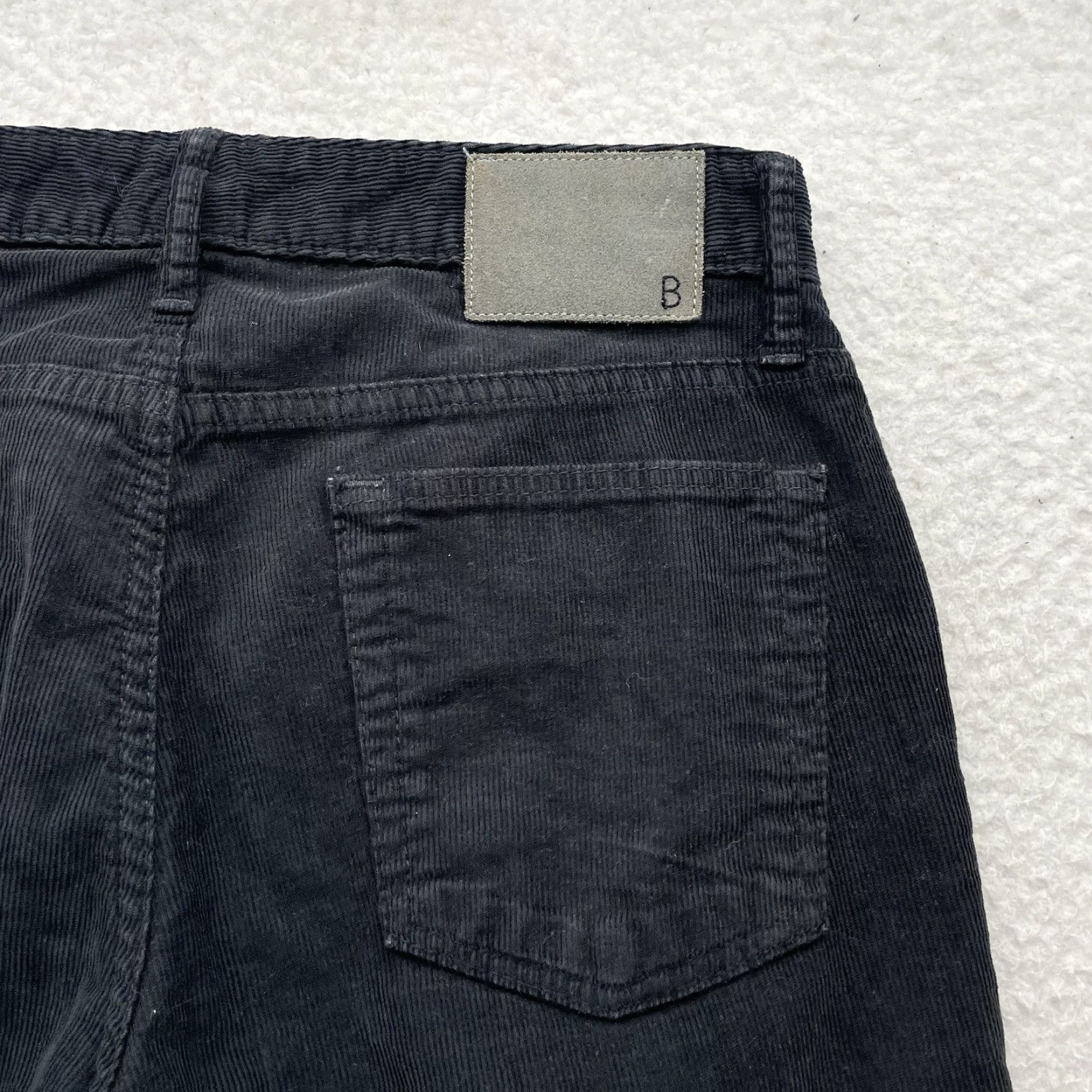 Bonobos Bonobos Black Corduroy Pants Mens 31x30 Slim Fit 5-Pocket Stretch USA Made Cords Size US 31 - 7 Thumbnail