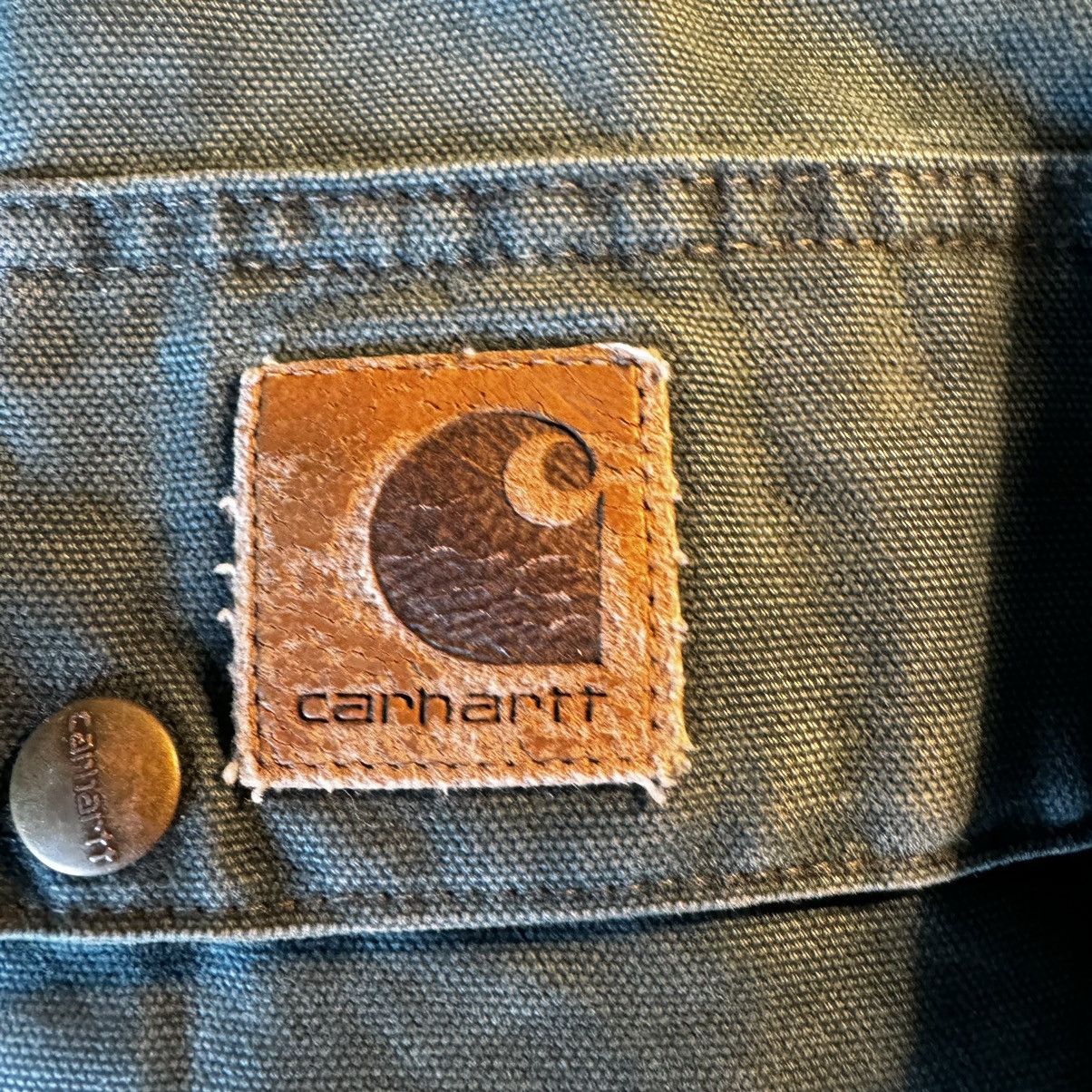 Carhartt 90,s Green Carhartt work duster Jacket Size US L / EU 52-54 / 3 - 4 Thumbnail