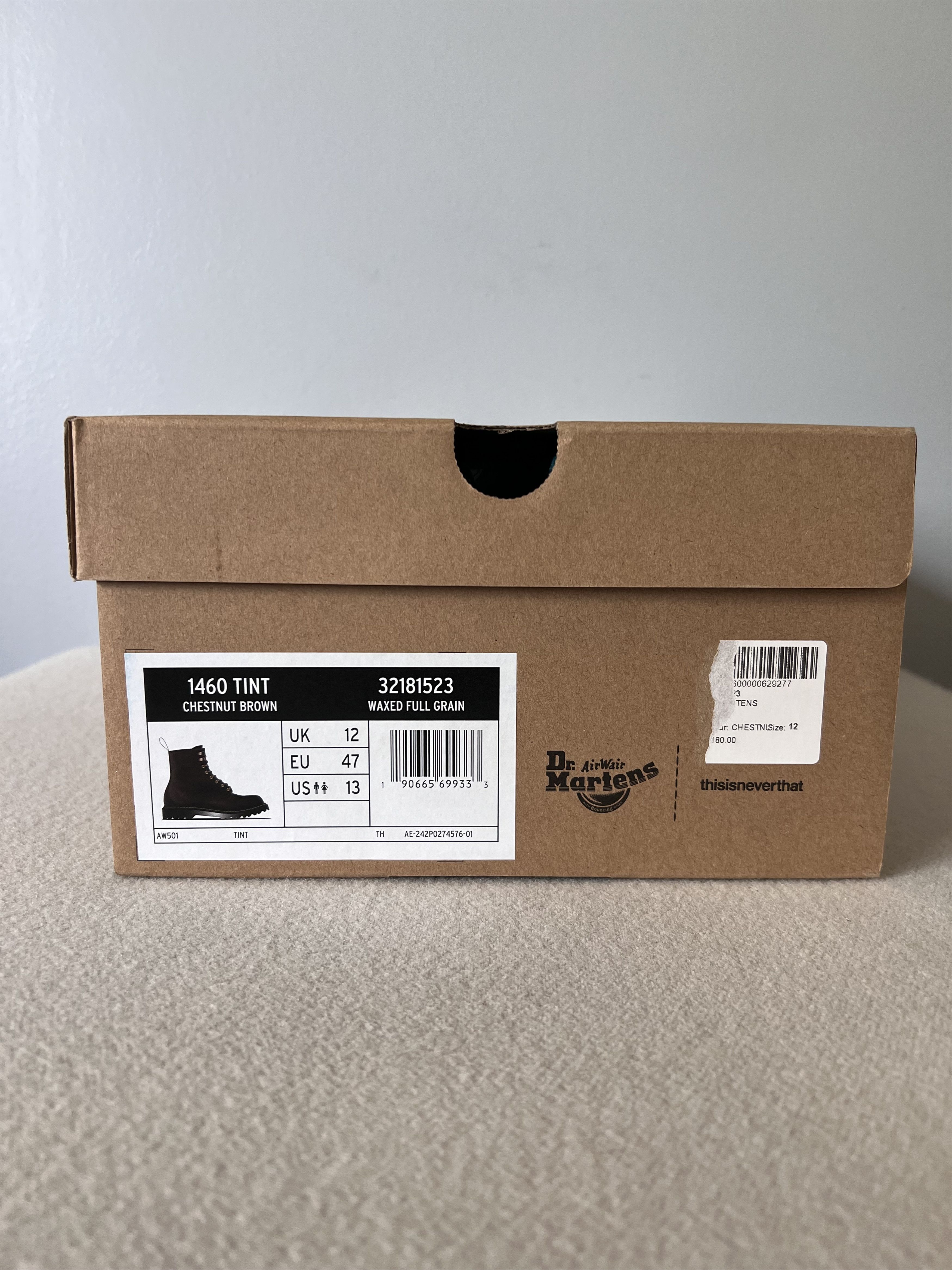 Dr. Martens Dr. Martens thisisneverthat 1460 Boots Chestnut Brown Tint Size US 13 / EU 46 - 7 Thumbnail