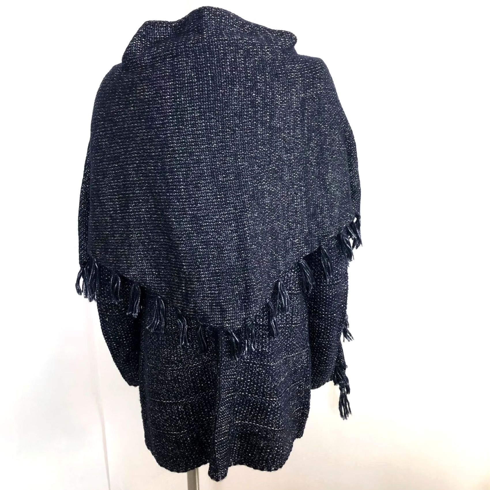 White House Black Market White House Black Market Sweater Shirt Womens L Blue Metallic Boat Neck Pullover Knit Long Sleeve Casual Party/Cocktail Size L / US 10 / IT 46 - 5 Thumbnail