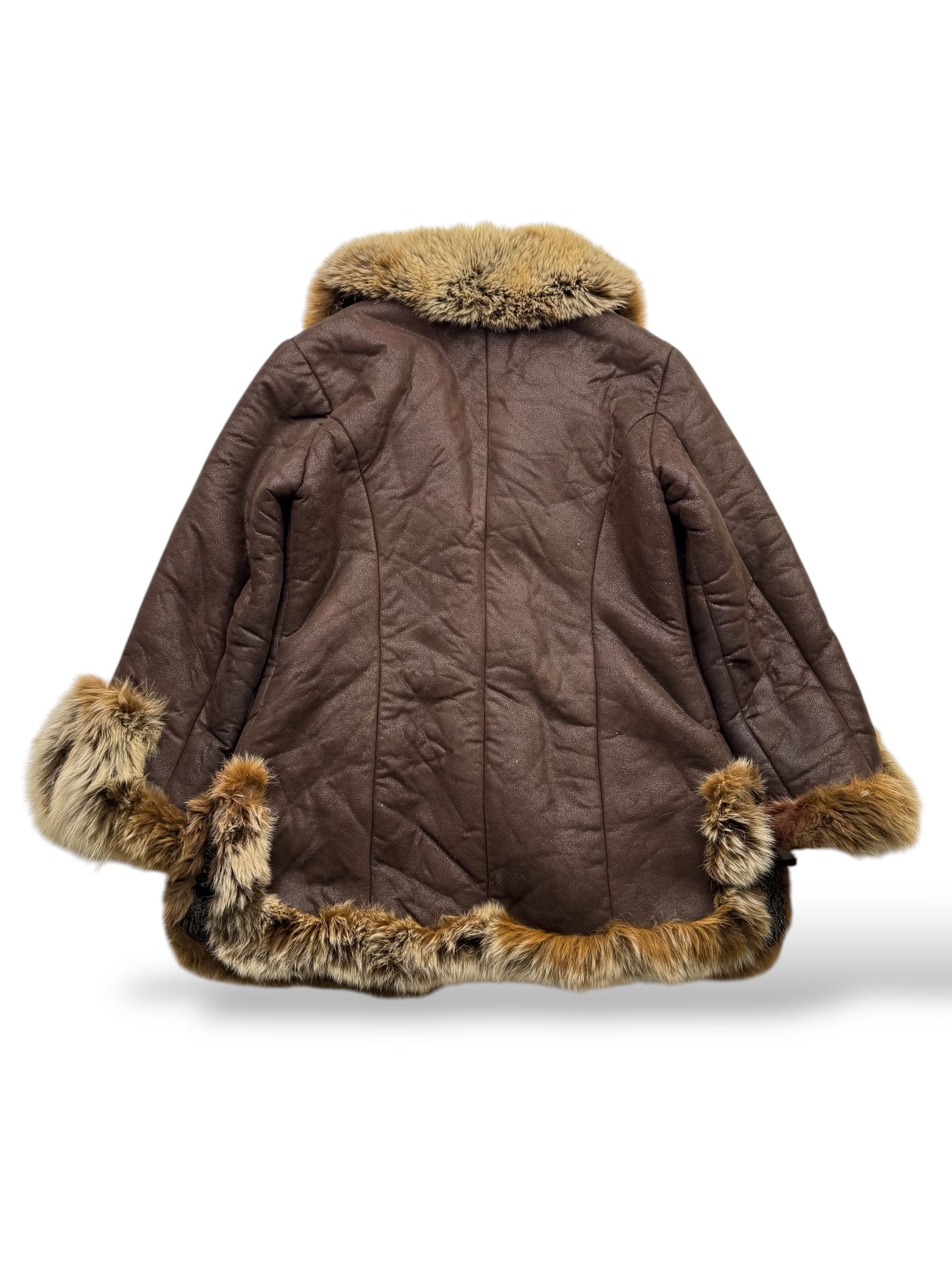 Japanese Brand Vintage Faux Sheepskin Coat W80(V9) Size M / US 6-8 / IT 42-44 - 5 Thumbnail