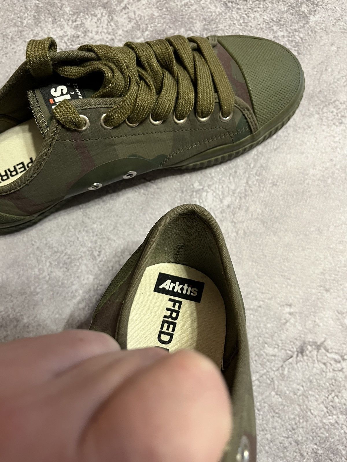 Fred Perry Fred Perry x Arktis limited edition Camo low trainers Size US 8 / EU 41 - 6 Thumbnail