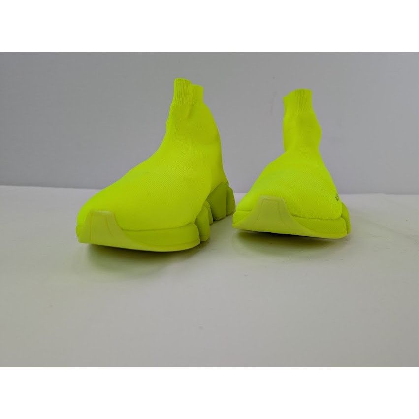 Balenciaga o1rshd1 Speed 2.0 Recycled Knit Sneakers in Fluo Yellow Size US 11 / EU 44 - 8 Thumbnail