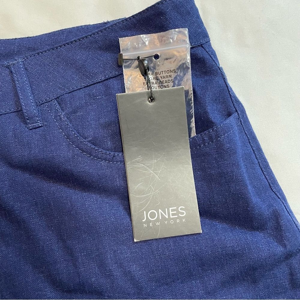 Jones New York NWT New $90 Jones New York Blue Lexington High Rise Linen B Size 38" / US 16 / IT 52 - 5 Thumbnail