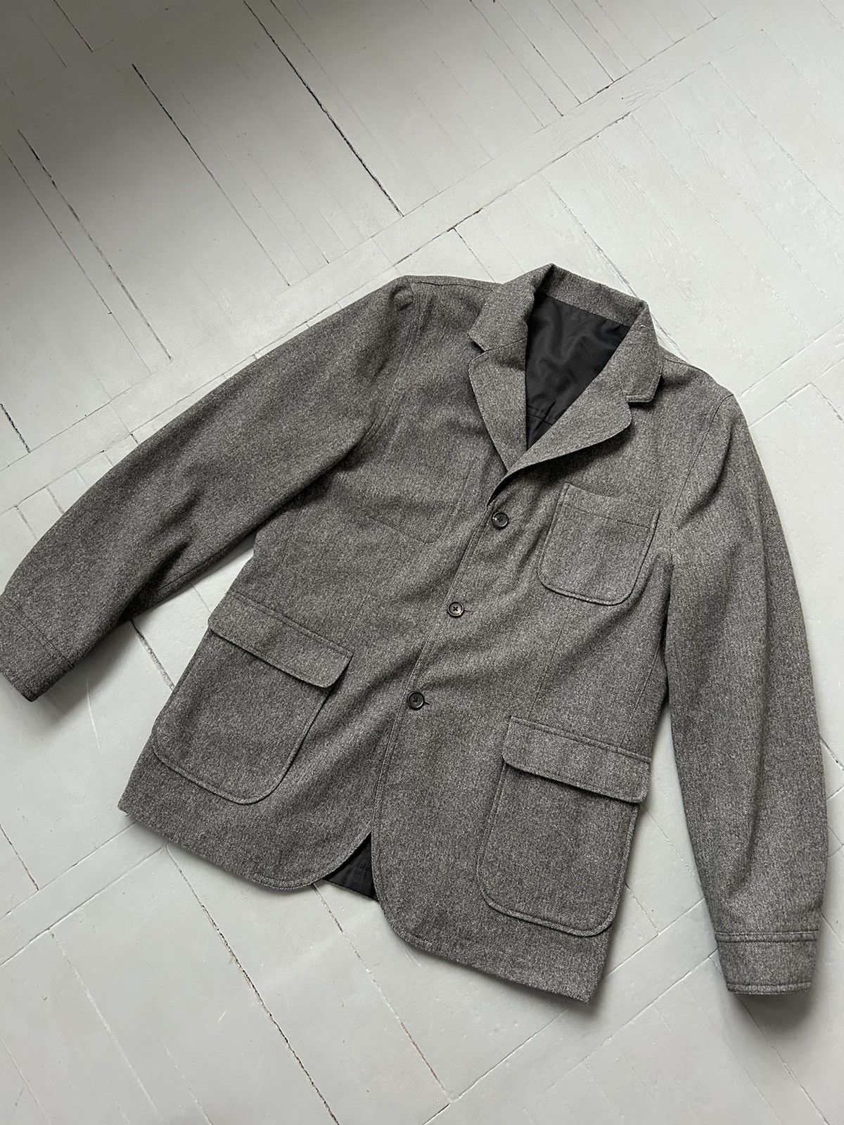 Alfred Dunhill Dunhill cashmere silk wool blazer jacket Size US L / EU 52-54 / 3 - 2 Thumbnail