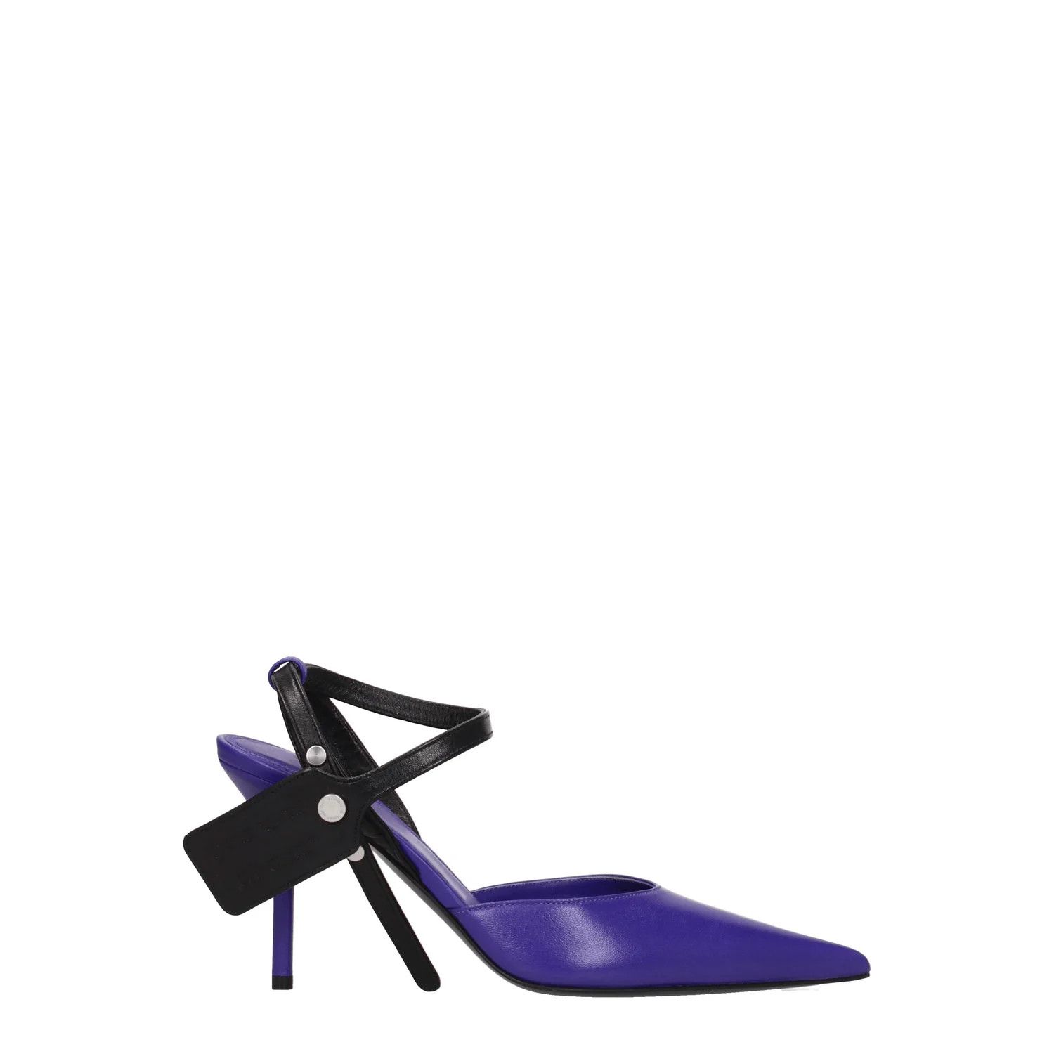 Off-White ob1o1e1124 Leather Sandals in Blue Size US 7 / IT 37 - 1 Thumbnail