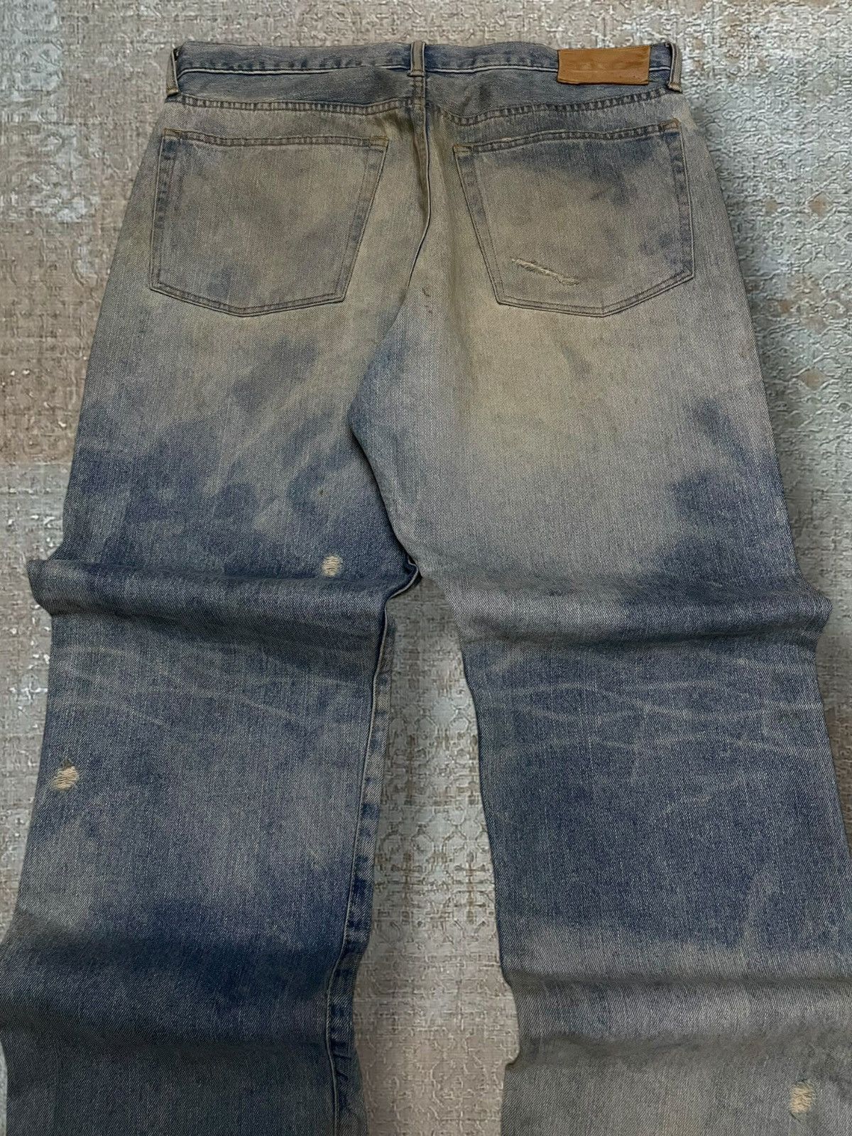 Swagger Vintage 1990s Designer Japan Swagger Mudwash Baggy Denim Size US 35 - 12 Thumbnail