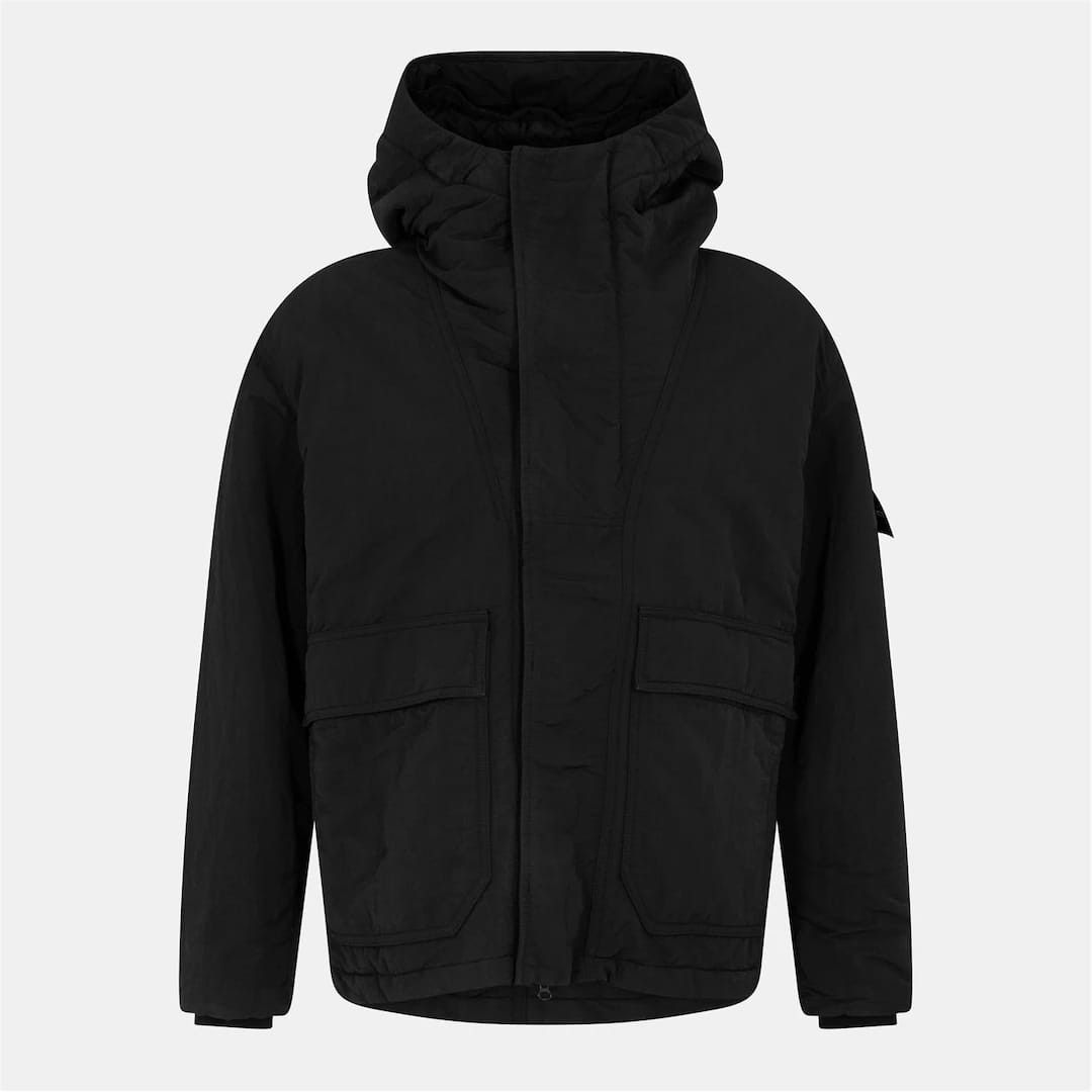 Stone Island o1g2r1mq0526 Technical Weather Protection Winter Parka Black Size US M / EU 48-50 / 2 - 1 Thumbnail