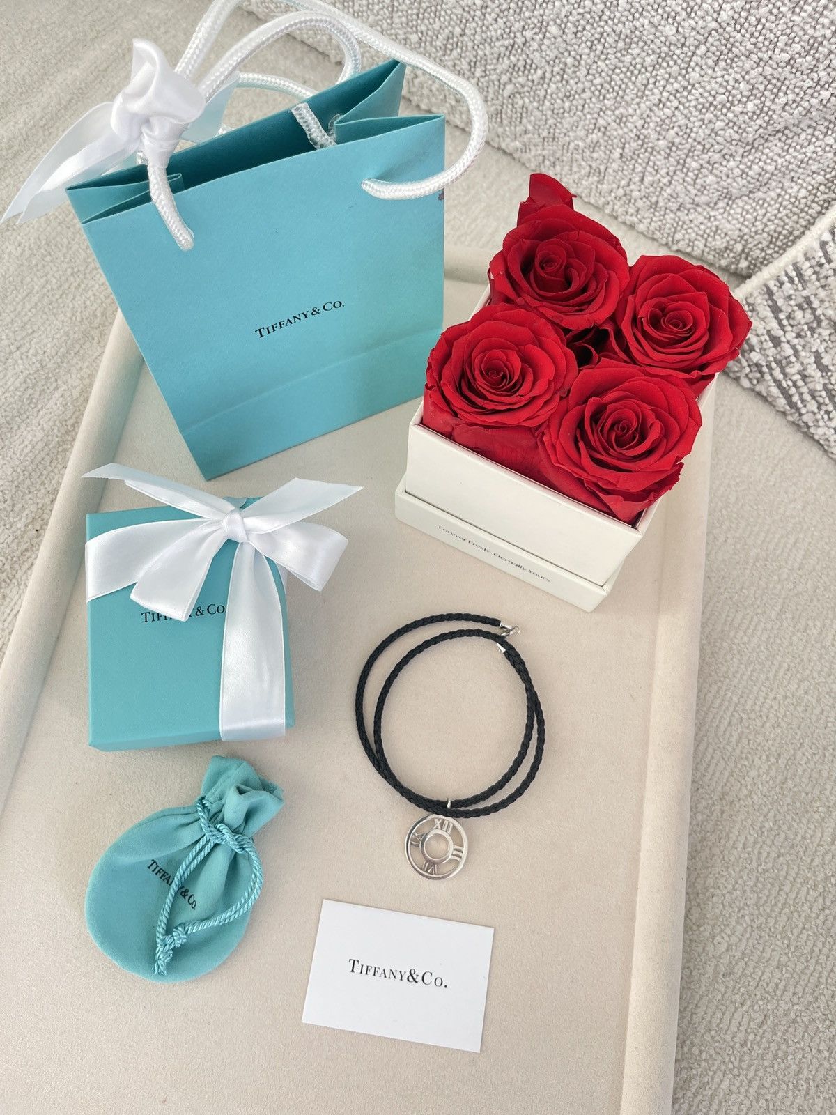 Tiffany & Co. Tiffany & Co. Atlas Charm on Leather Cord sz. 19.5 NEW Size ONE SIZE - 2 Thumbnail