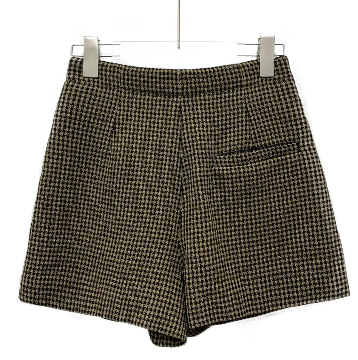 Dior Dior Brown Houndstooth Wool Shorts K26WX Size 27" / US 4 / IT 40 - 2 Thumbnail