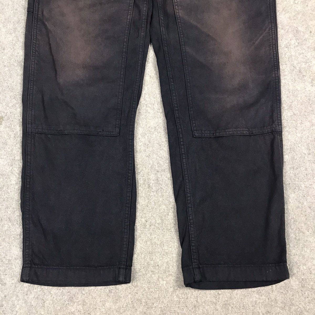 Japanese Brand JAPANESE UNIQLO DOUBLE KNEE SUN FADED NAVY BAGGY PANTS Size US 34 / EU 50 - 2 Thumbnail