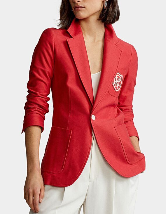 Polo Ralph Lauren Polo Ralph Lauren Womens Logo Double Red Blazer Sz 2 Size XS / US 0-2 / IT 36-38 - 17 Thumbnail