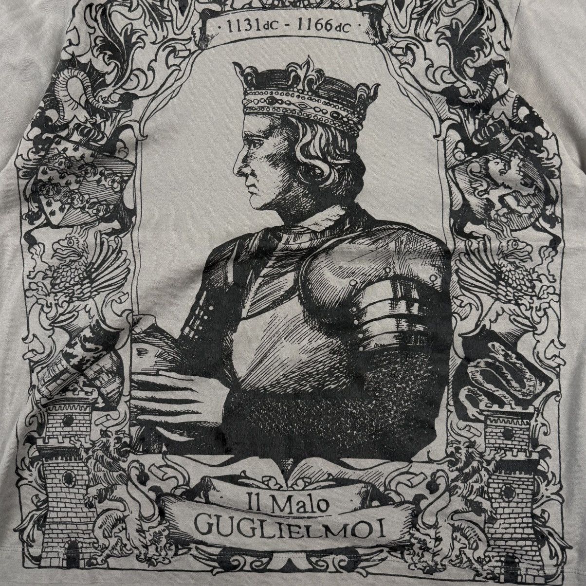 Dolce & Gabbana Dolce & Gabbana 2000s Monarchy King Grey T-Shirt Size US M / EU 48-50 / 2 - 2 Thumbnail