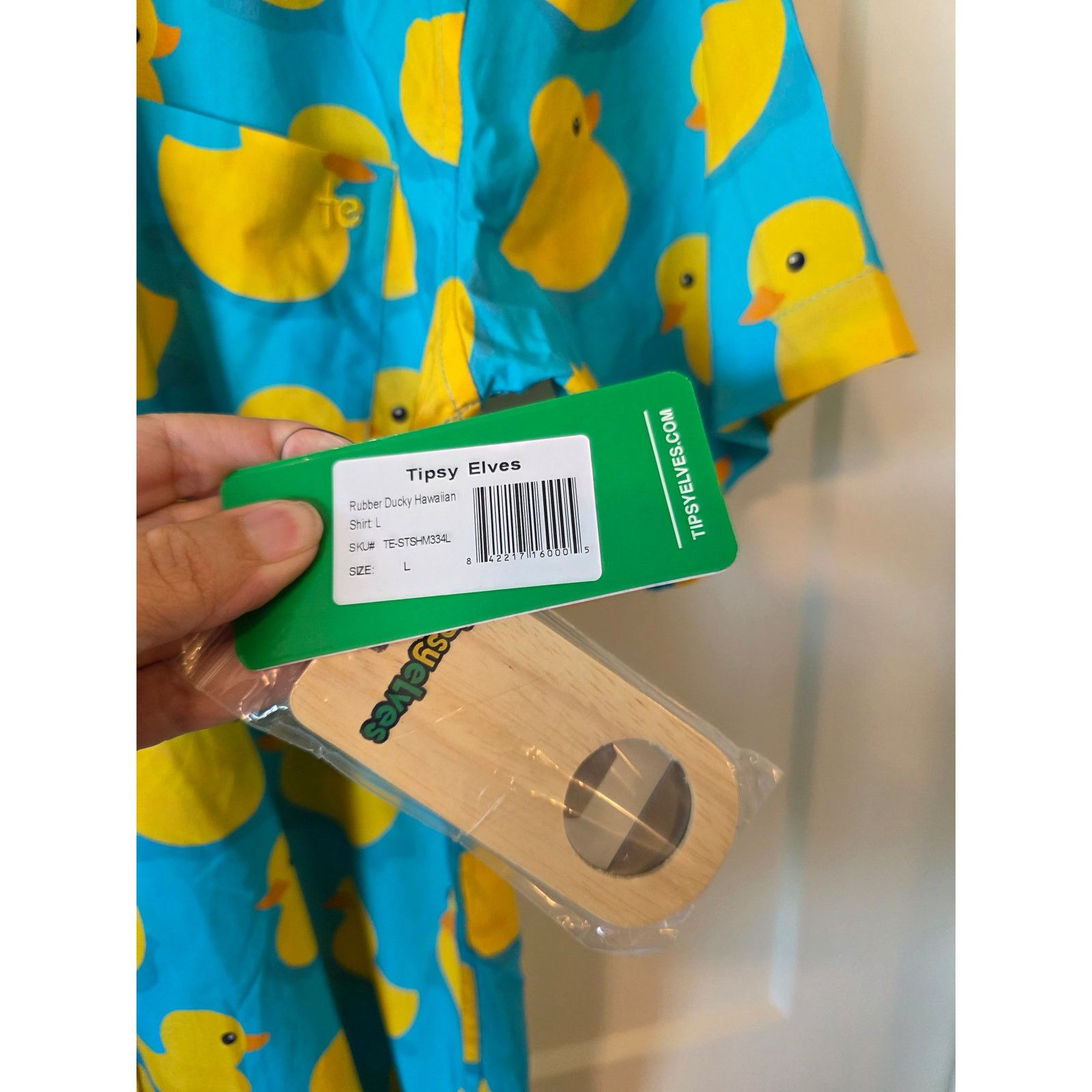 Tipsy Elves Tipsy Elves Rubber Ducky Hawaiian Shirt Size Large NEW Size US L / EU 52-54 / 3 - 6 Thumbnail