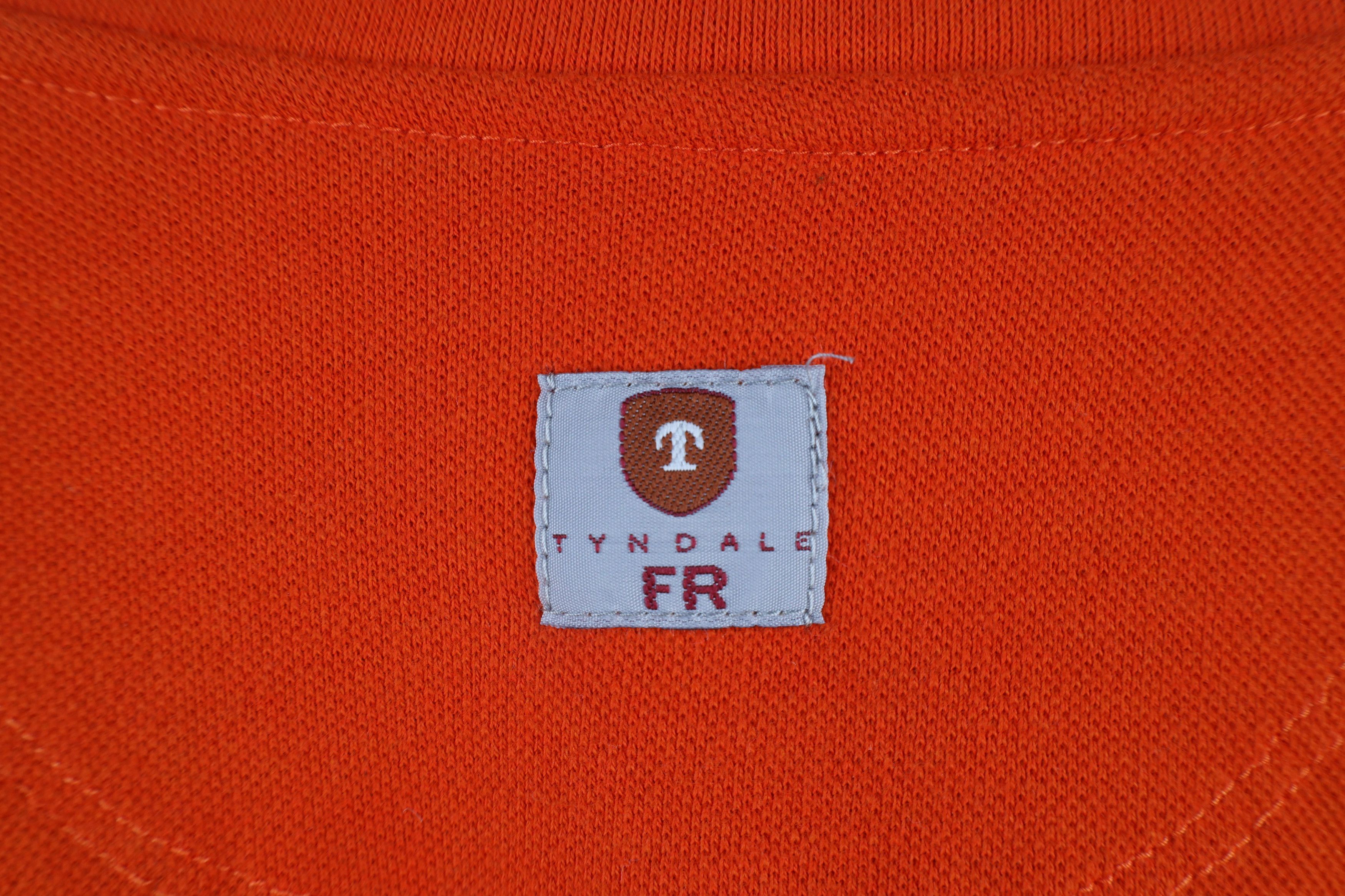 Vintage Tyndale FR Resistant ATPV 6.1 Work Henley T-Shirt Orange USA Size US XXL / EU 58 / 5 - 9 Thumbnail