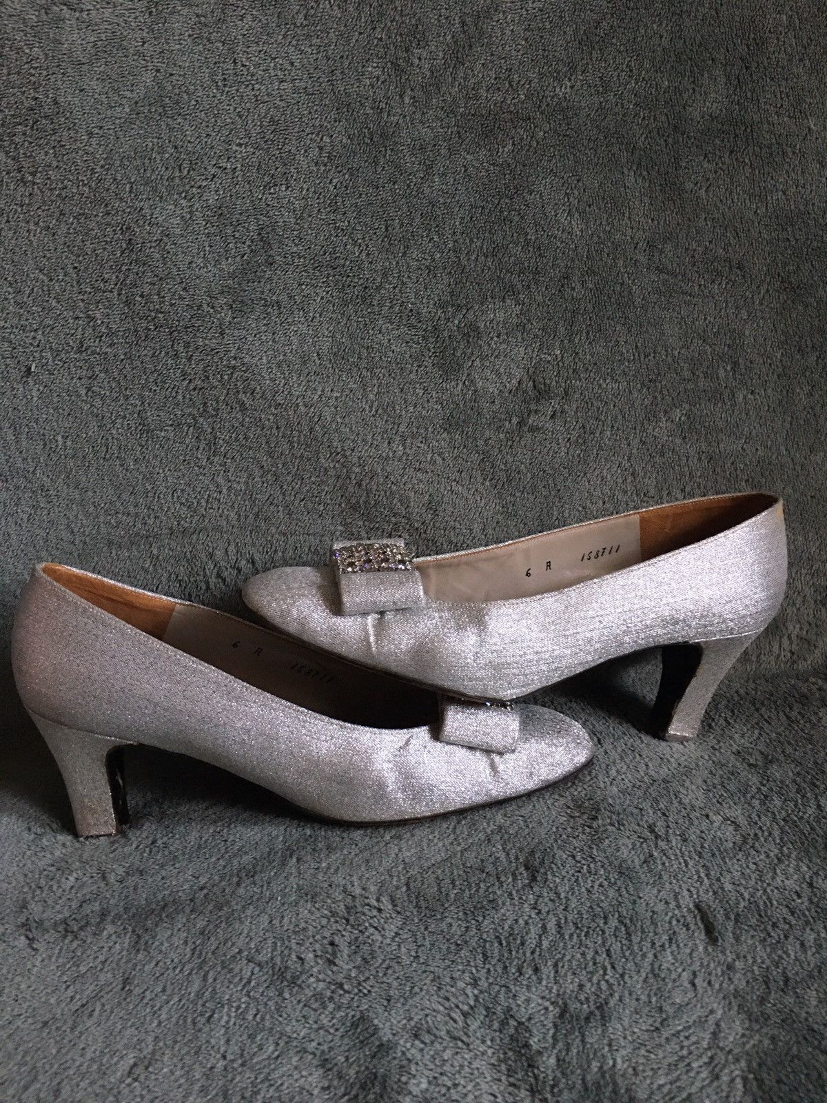 Dior Souliers Christian Dior Vintage Cristal Silver Pump Heels 6 Size US 6 / IT 36 - 13 Thumbnail
