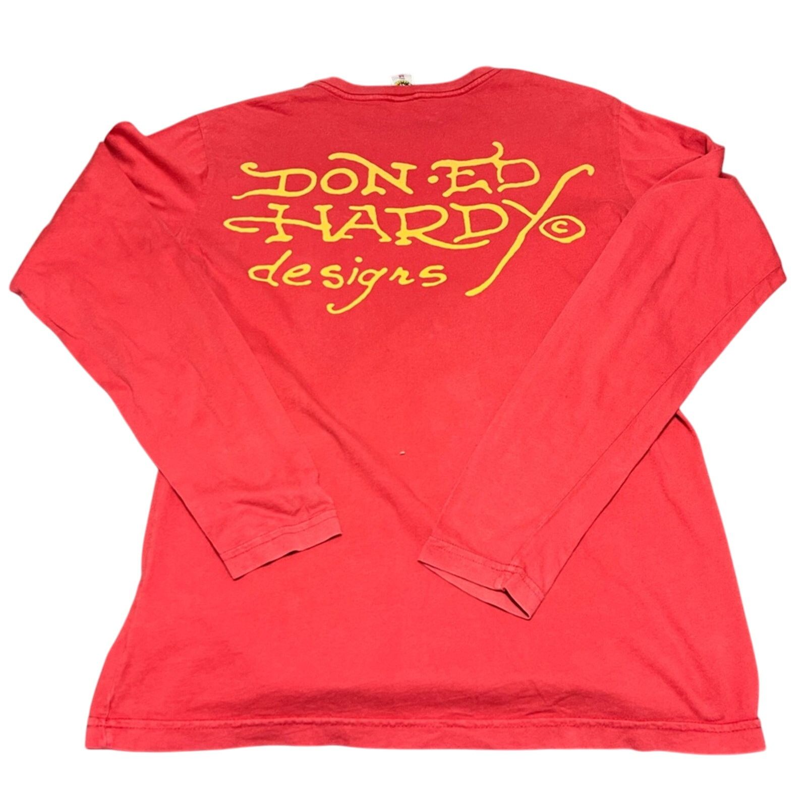 Ed Hardy Ed Hardy Christian Audigier Death Dishonor Long Sleeve Shirt Size US M / EU 48-50 / 2 - 2 Thumbnail