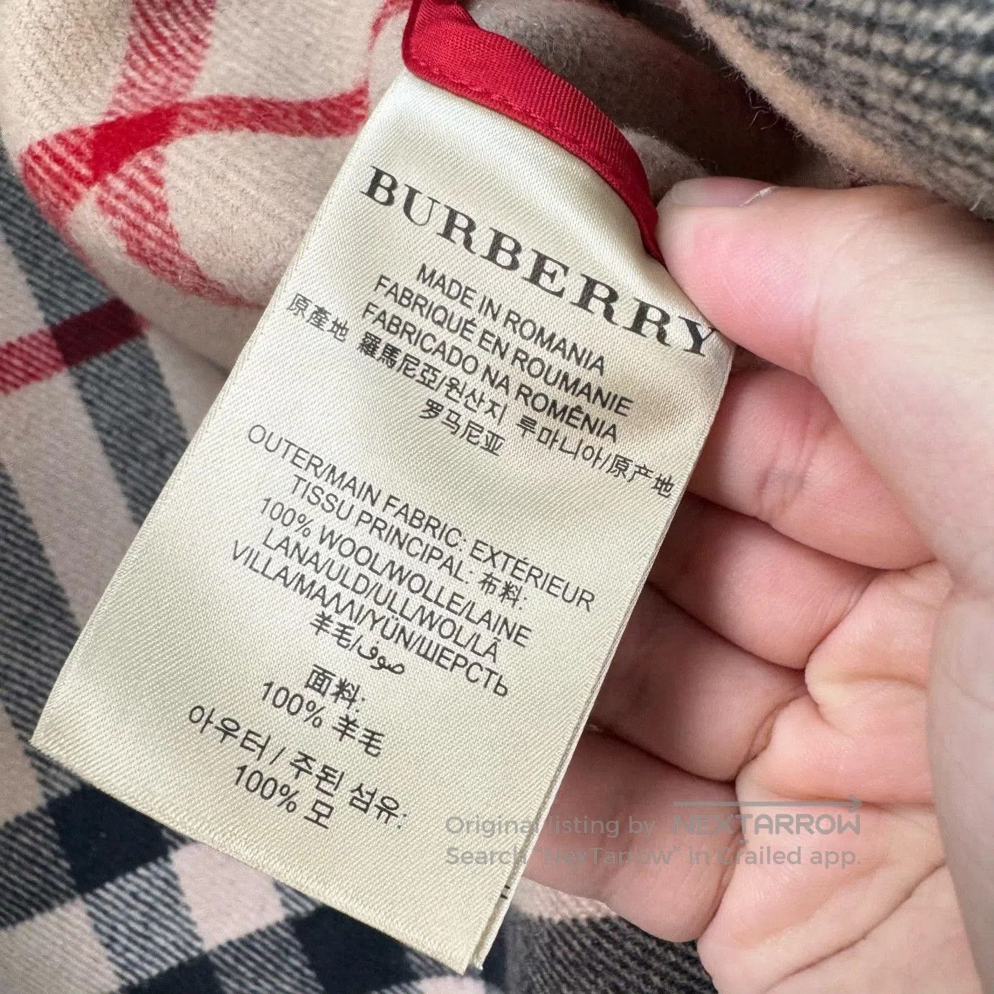 Burberry Burberry Check Lining Horn Button Wool Coat. Size M / US 6-8 / IT 42-44 - 7 Thumbnail