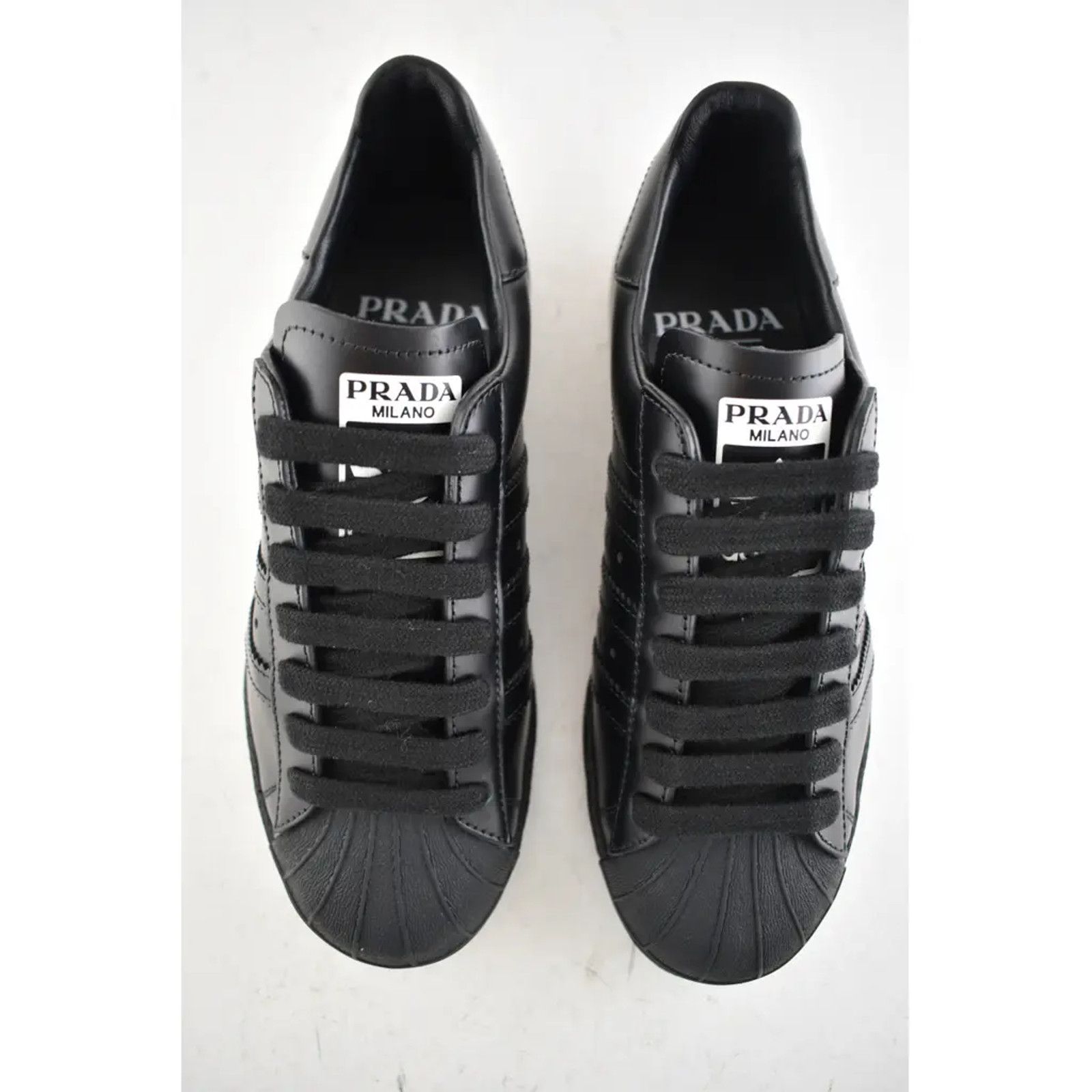 Prada Superstar Low Top Flat Trainer Sneaker Mens 4 Women 6 6.5 7 Size US 6.5 / IT 36.5 - 7 Thumbnail