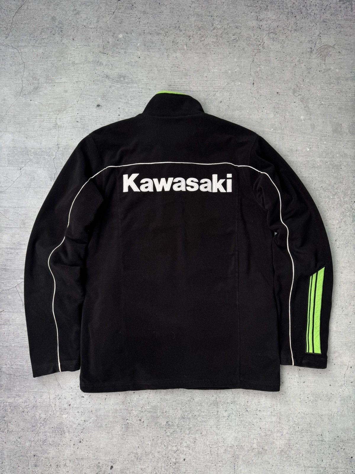 Japanese Brand Vintage Kawasaki Fleece Racing Sherpa Jacket Y2K M/L Size US L / EU 52-54 / 3 - 1 Thumbnail