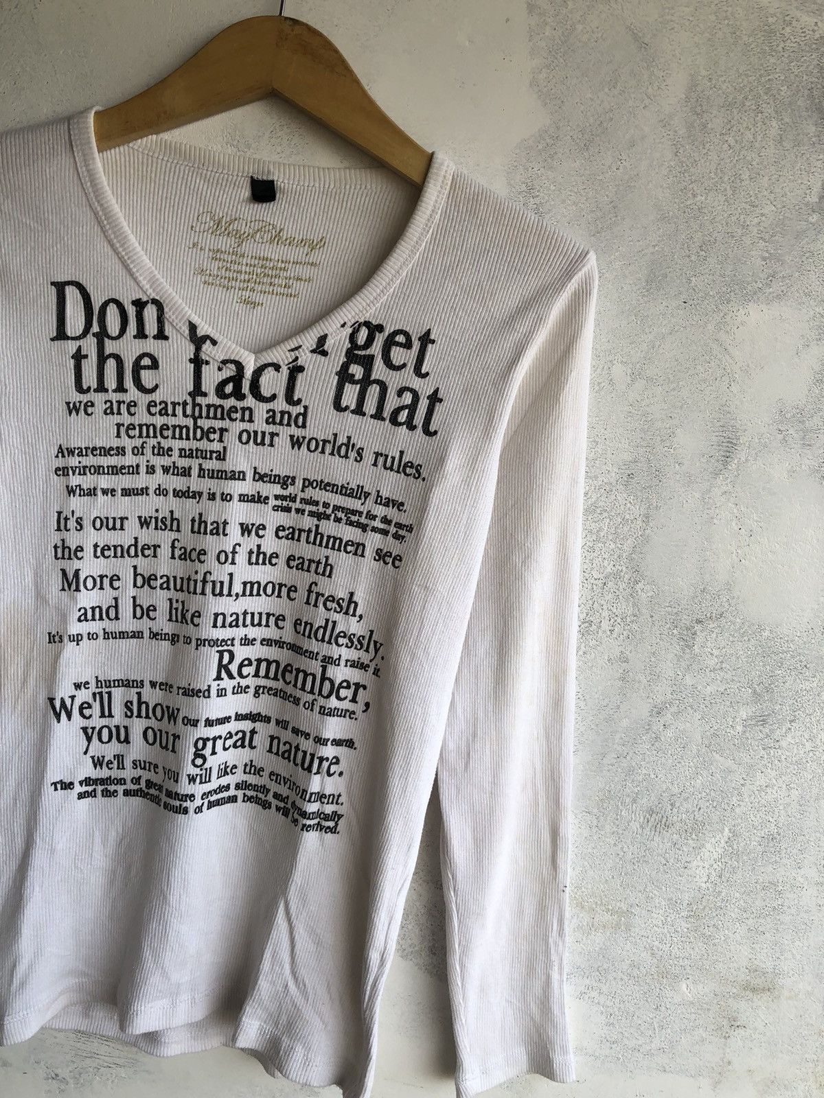 Hysteric Glamour Japanese Poem Dont Forget The Fact That Ifsix Style Size US L / EU 52-54 / 3 - 2 Thumbnail