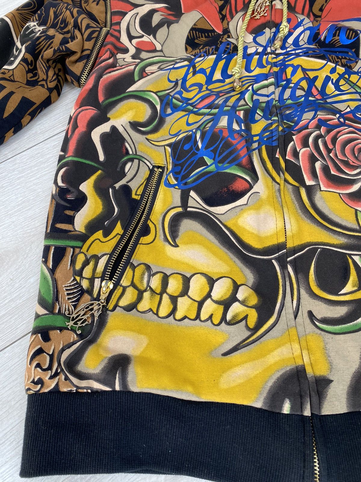 Christian Audigier × Japanese Brand Christian Audiger Y2k zip-hoodie size M Size US M / EU 48-50 / 2 - 10 Thumbnail