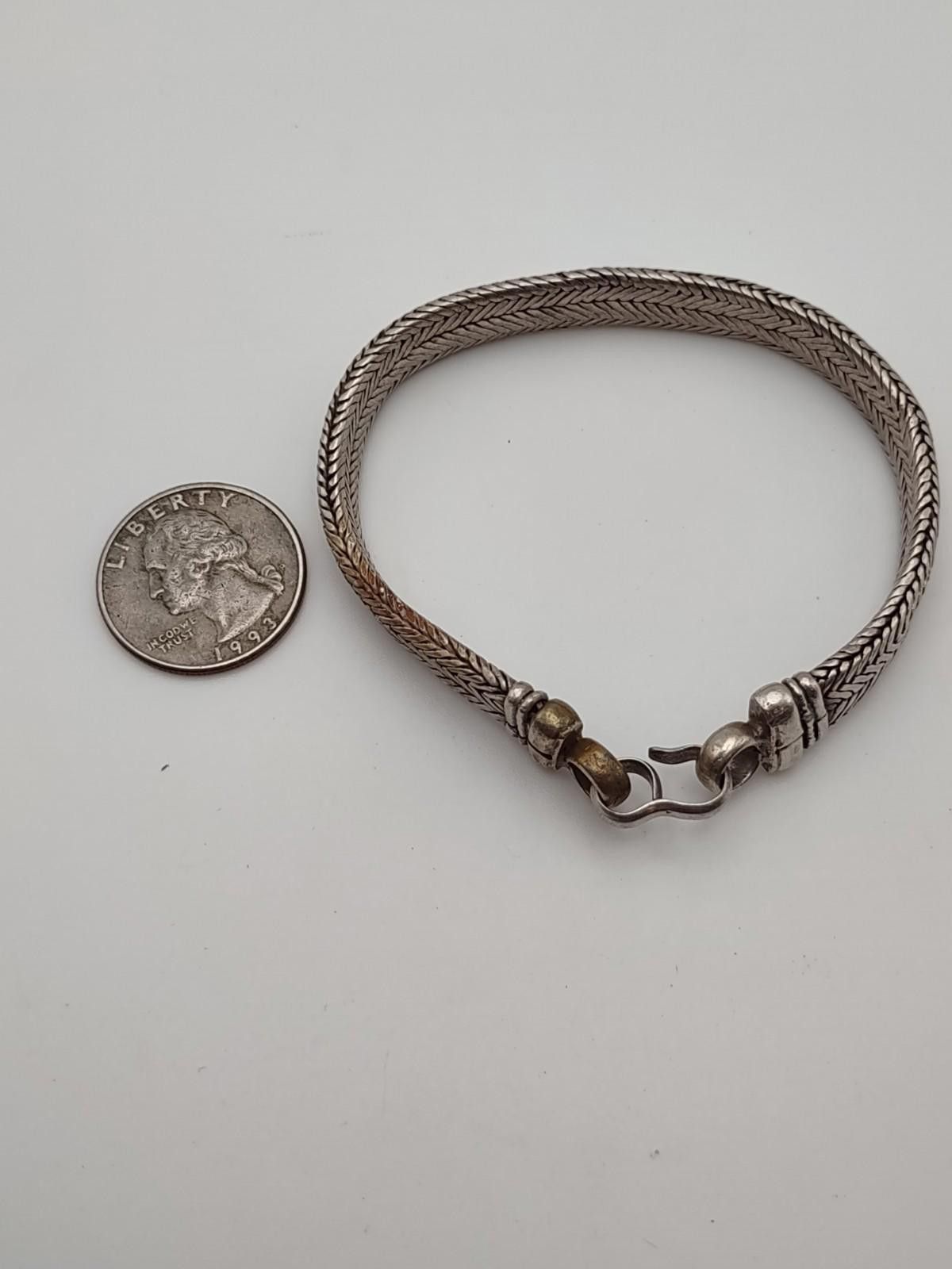 Studio D'Artisan Heavy Sterling Silver Woven Bracelet 8” 32.8g Artisan RA Size ONE SIZE - 2 Thumbnail