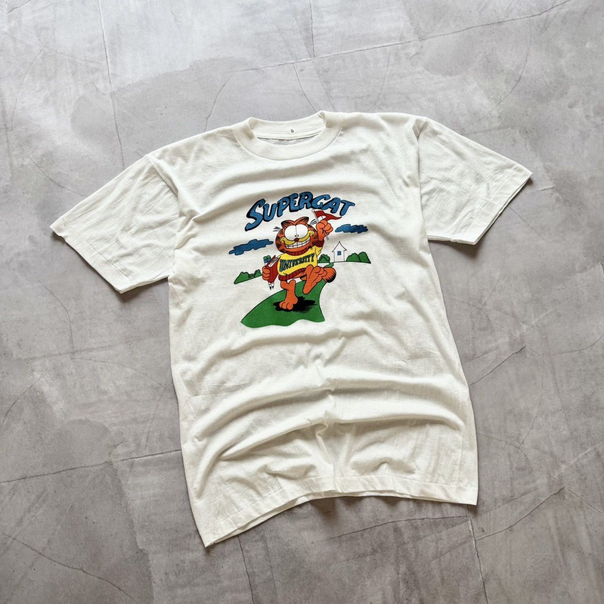 Cartoon Network 80-90s Garfield Supercat University Cartoon Movie T-Shirt Size US S / EU 44-46 / 1 - 1 Thumbnail