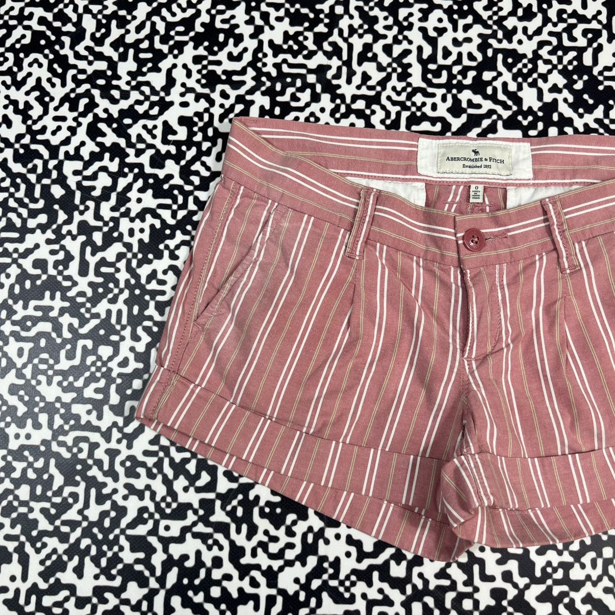 Abercrombie & Fitch Vintage Y2K Abercrombie Fitch Sexy Style Striped Mini Shorts Size 25" / US 0 / IT 36 - 7 Thumbnail