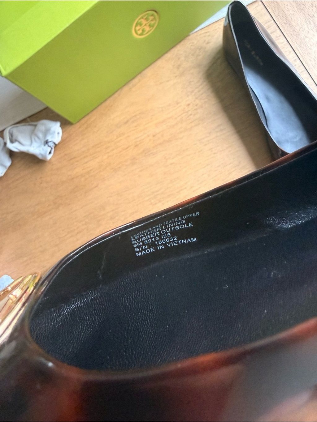 Tory Burch Tory Burch Chelsea Cap-Toe Ballet Flat In Tortoise Patent;SZ Size US 9 / IT 39 - 6 Thumbnail