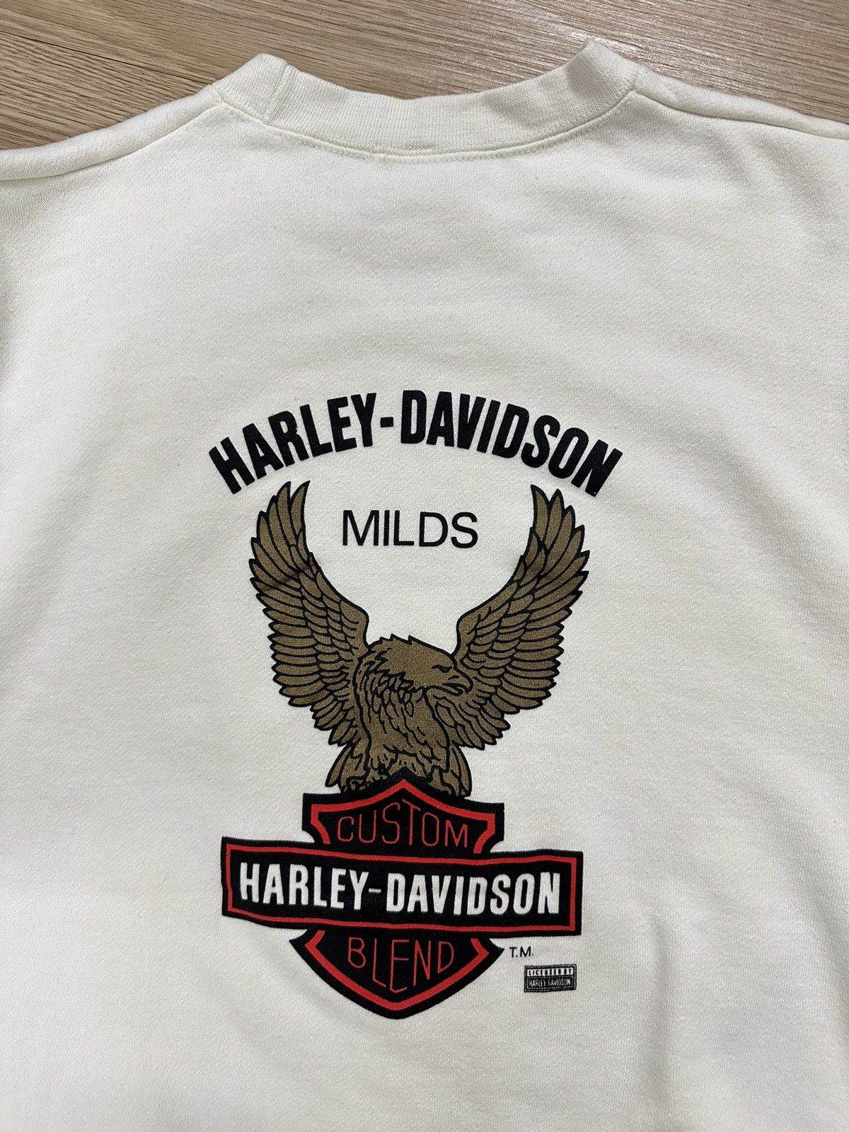 Beauty Beast × Harley Davidson × Vintage Rare Vintage Harley Davidson Milds Custom Blend Sweatshirt Size US M / EU 48-50 / 2 - 8 Thumbnail