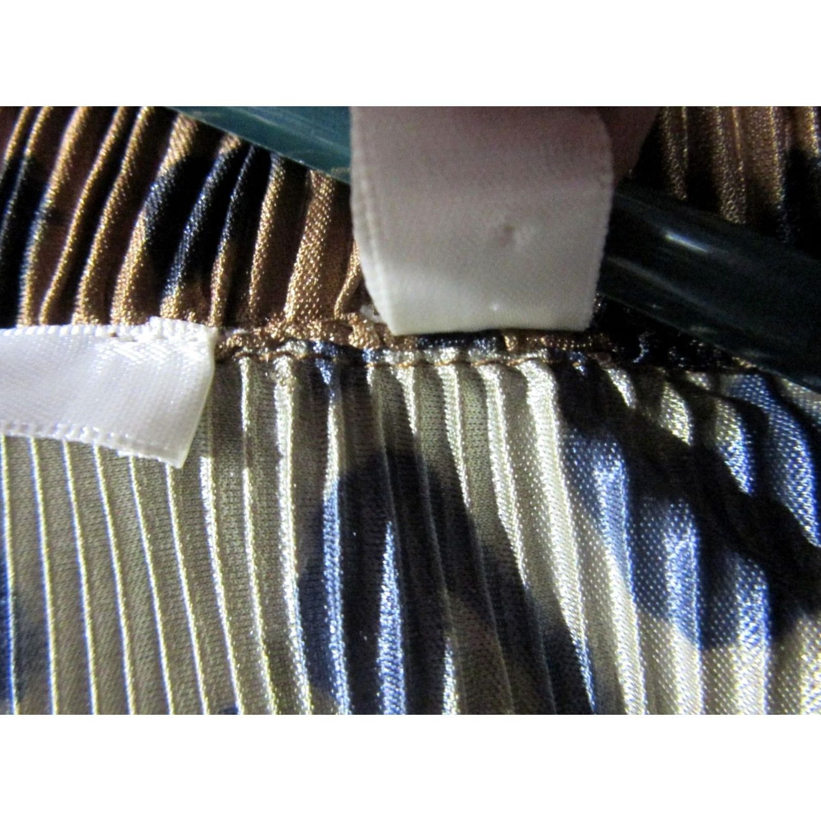 Vintage Cyrus Shirt Womens Medium Brown Leopard Animal Print Pleated Button Up Knit Top Size M / US 6-8 / IT 42-44 - 4 Thumbnail
