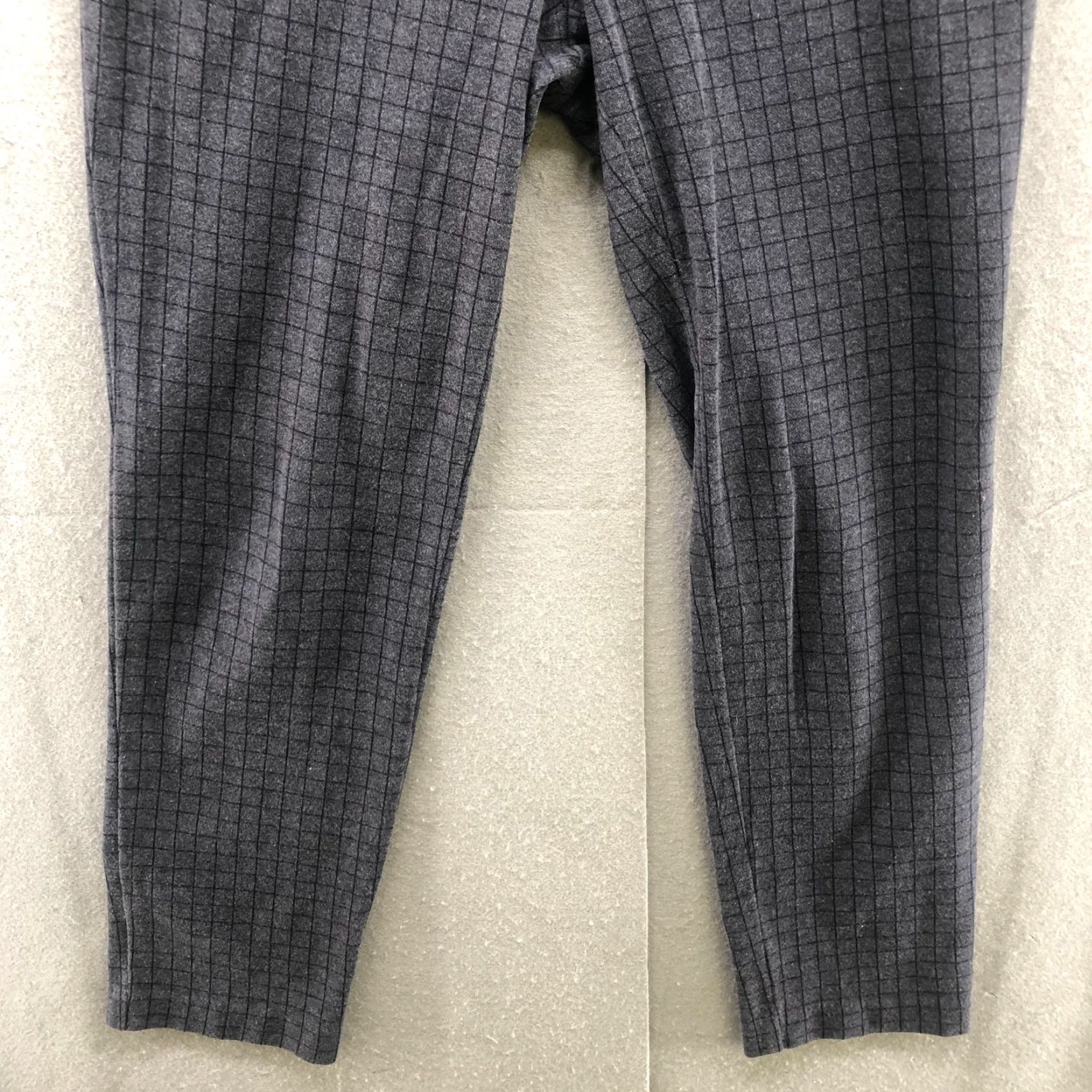 J. Jill J. Jill Slim Leg Gray Plaid Ponte Dress Pants Womens S Mid Rise Flat Front Stretch Slimming Workwear Size 28" / US 6 / IT 42 - 4 Thumbnail