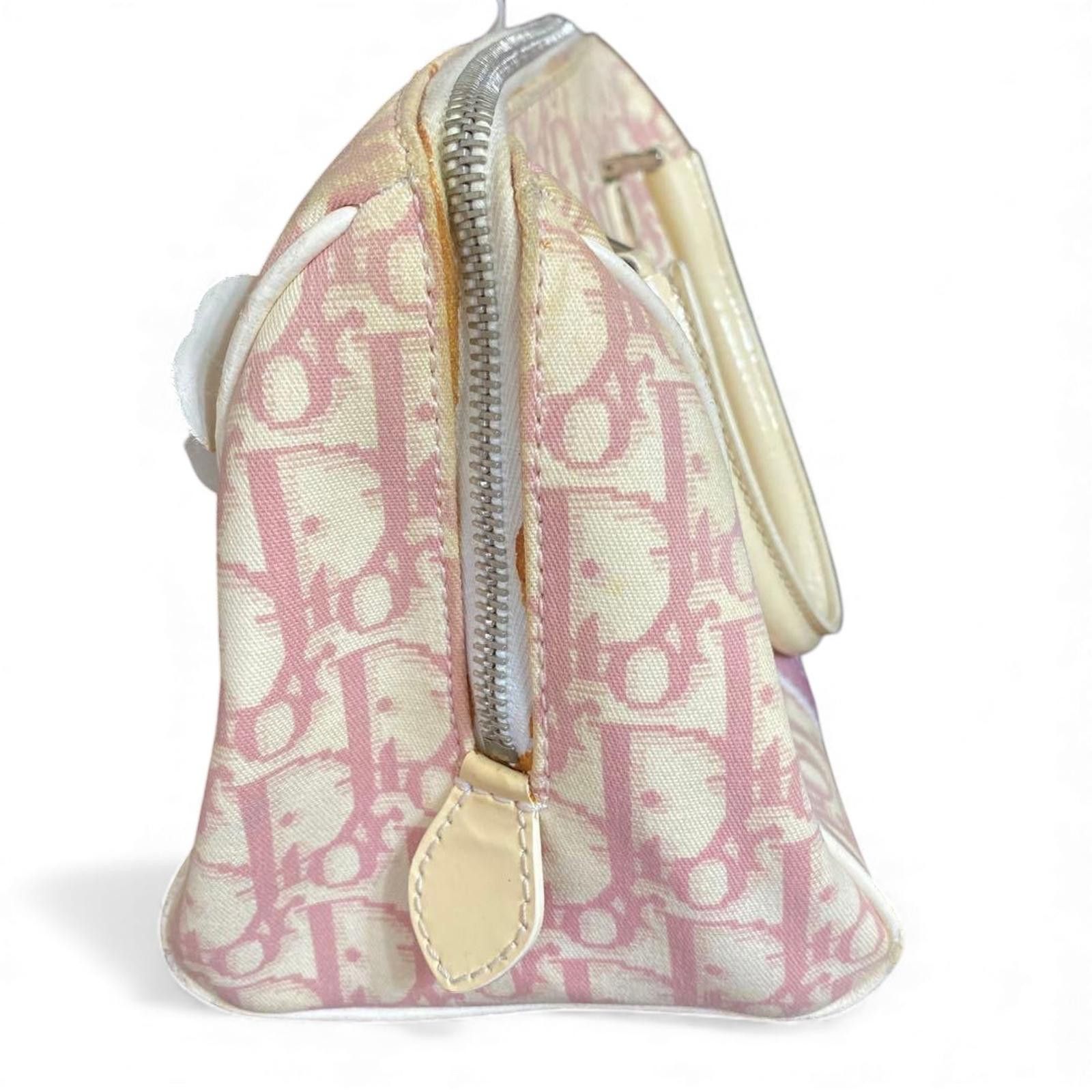 Other Dior - Pink Monogram Satchel Bag Floral Butterfly Size ONE SIZE - 3 Thumbnail