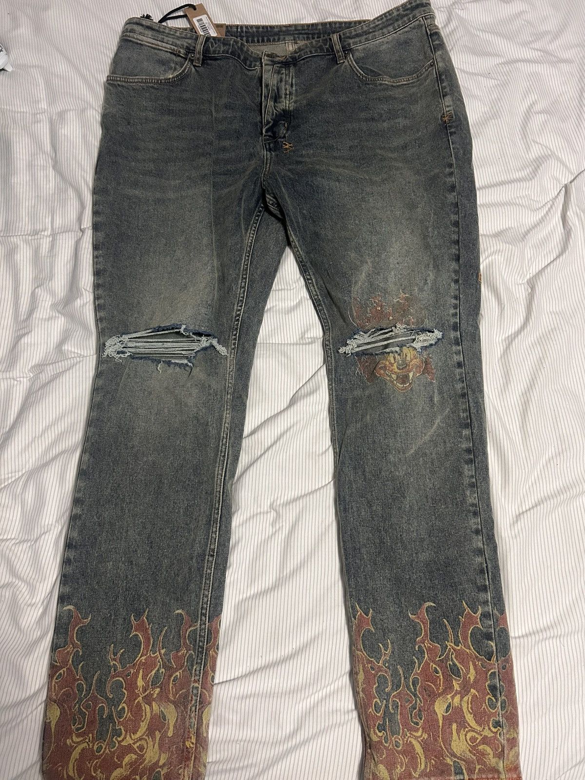 Ksubi Ksubi Van Winkle Trashed Indigo Size US 42 / EU 58 - 2 Thumbnail