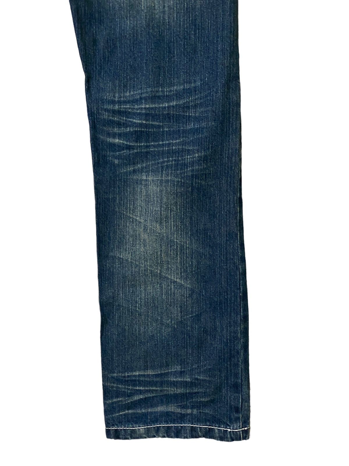 Japanese Brand × Vintage VINTAGE BLUE MOON BLUE SPELL OUT CLAWMARK LOW WAIST DENIM Size US 34 / EU 50 - 12 Thumbnail