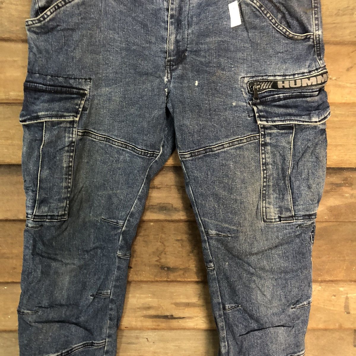 Hummel Hummer Blue Cargo Multipocket tactical denim Pants #7379 Size US 34 / EU 50 - 10 Thumbnail