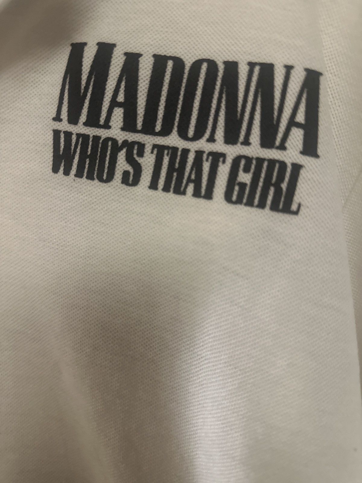 Band Tees Vintage Madonna “Who’s That Girl” World Tour 1987 Crew Polo Size US M / EU 48-50 / 2 - 5 Thumbnail
