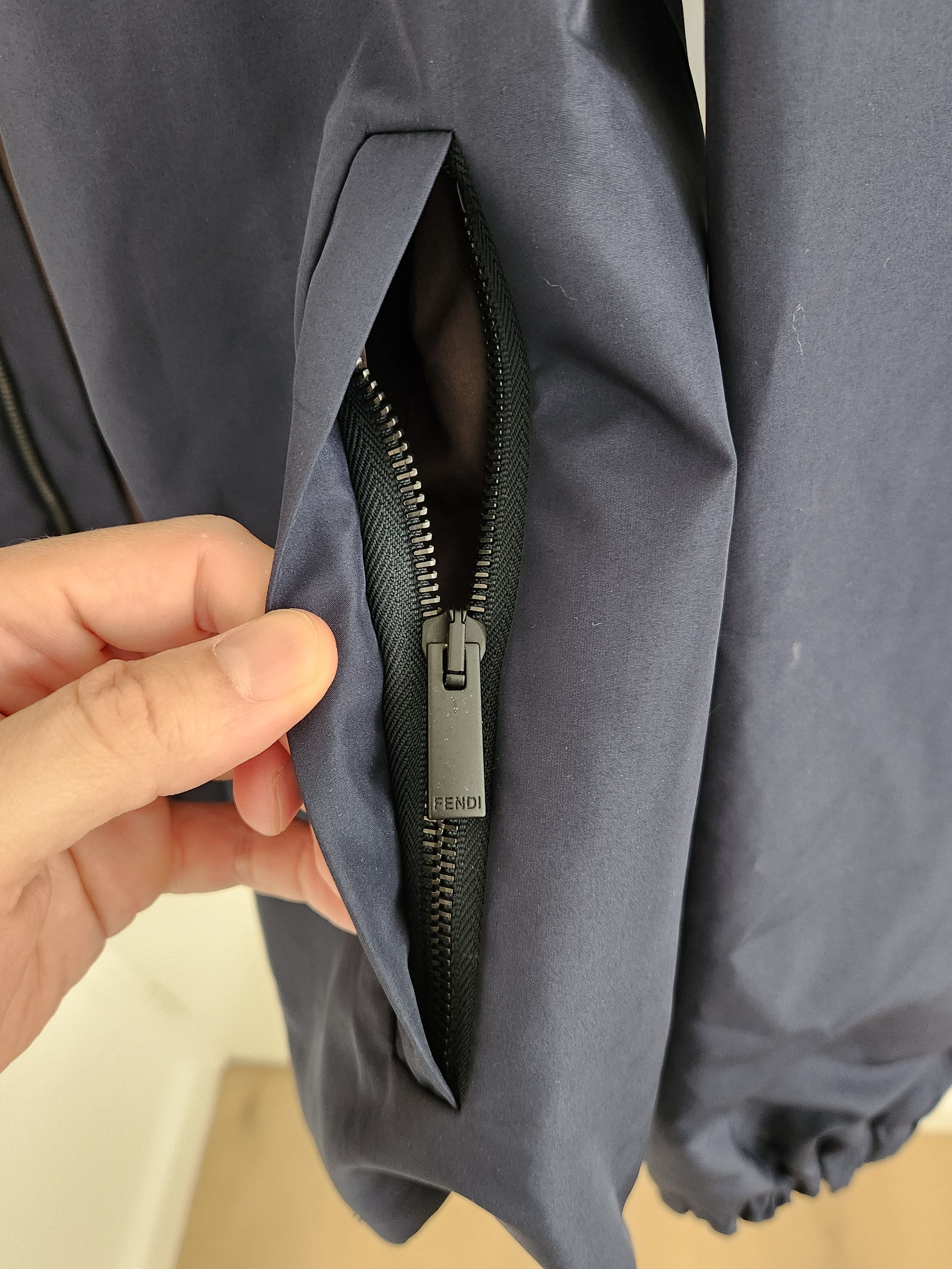 Fendi Fendi monster bug eye spray jacket dark blue and brown Size US M / EU 48-50 / 2 - 6 Thumbnail