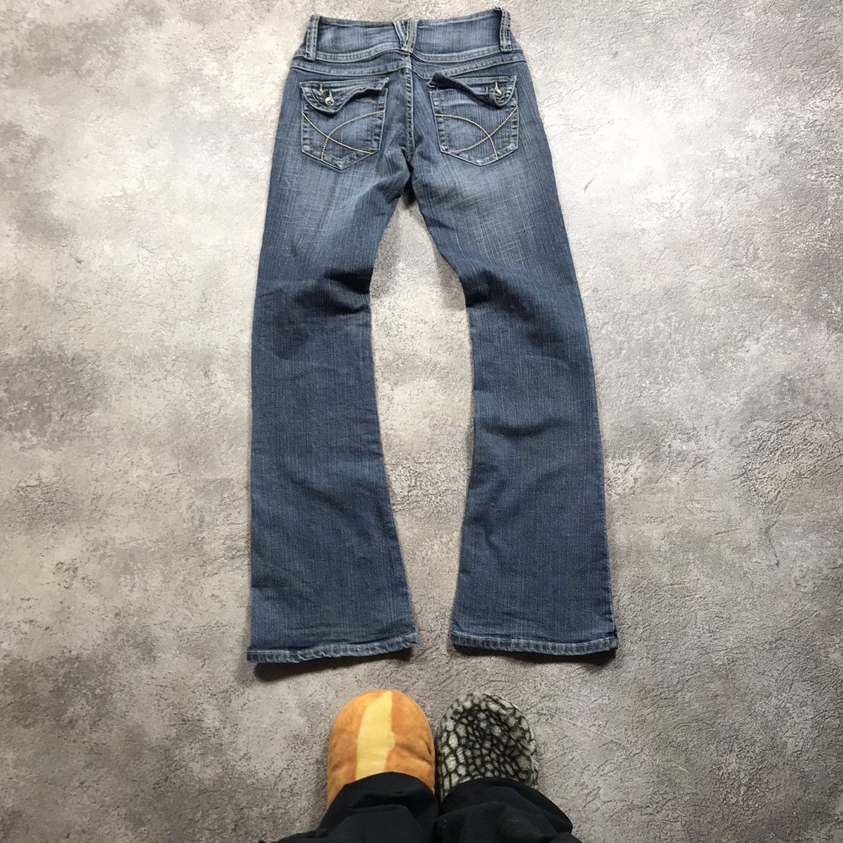 Japanese Brand Vintage Faded Japan 90s Distressed Denim Jeans Spring Pants Size 25" / US 0 / IT 36 - 4 Thumbnail