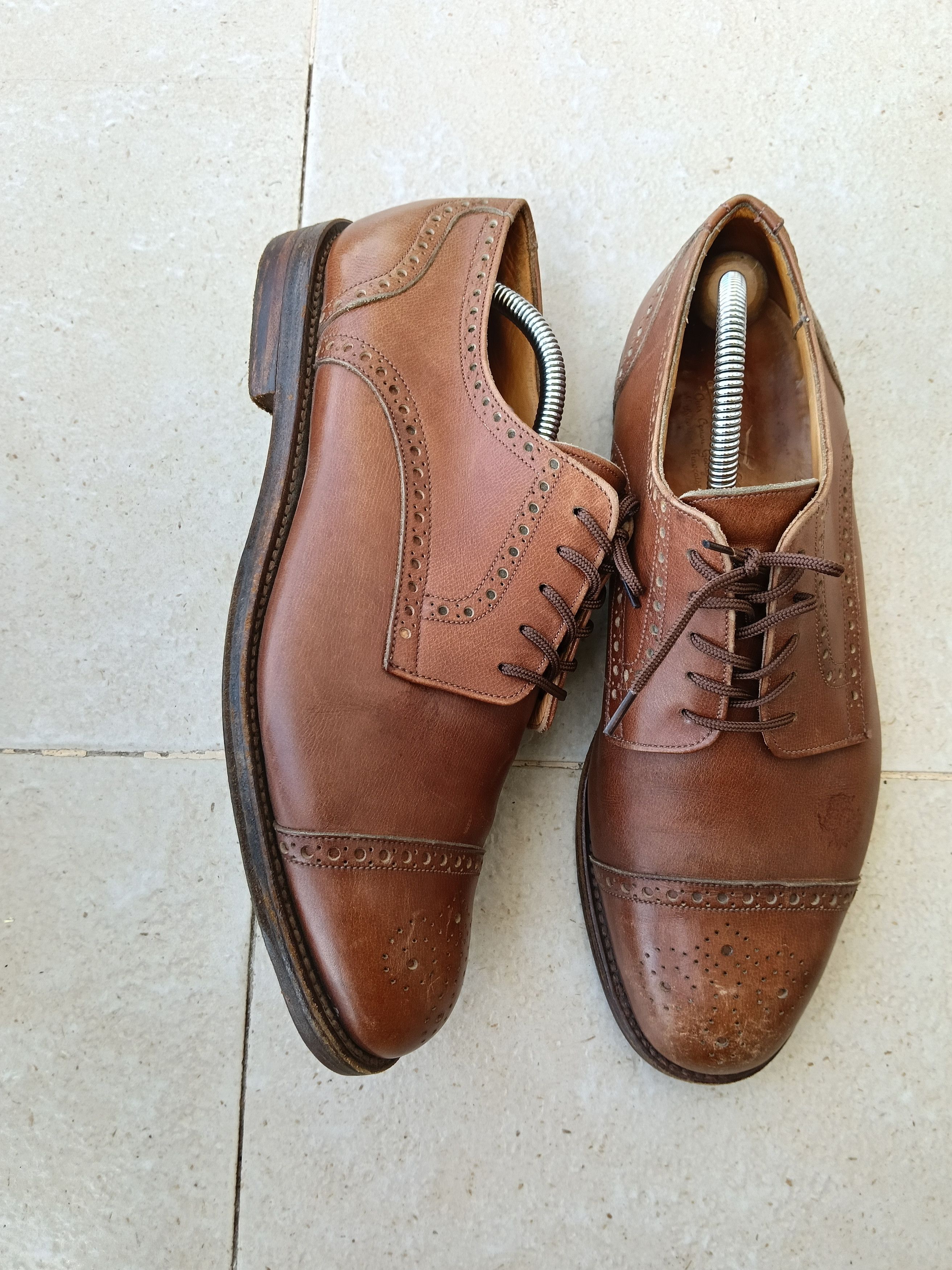 Paraboot Paraboot vintage Cape toe mens leather shoes Size US 9.5 / EU 42-43 - 1 Thumbnail