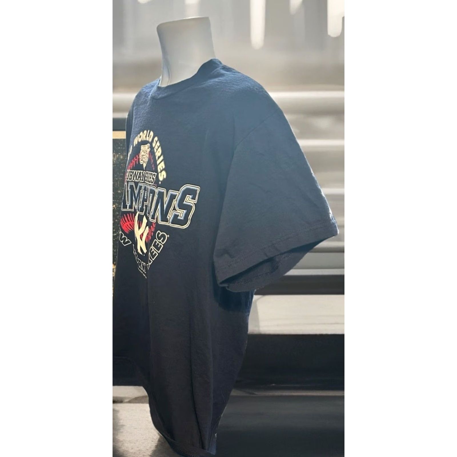Logo Athletic VTG New York Yankees 2000 World Series Championship Shirt Men Large Navy Blue Size US L / EU 52-54 / 3 - 4 Thumbnail