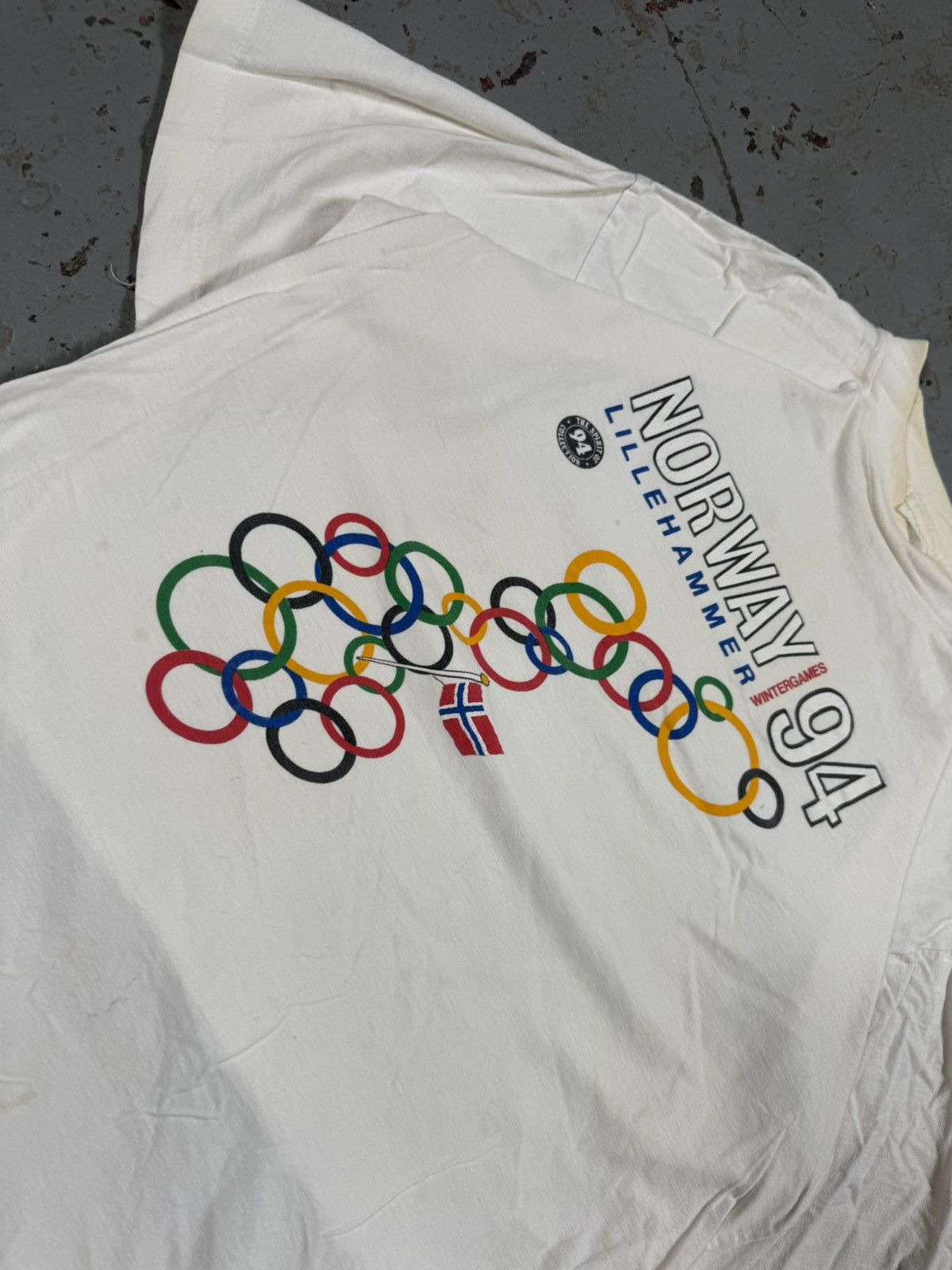 Vintage Vintage 1994 Norway Olympics Single Stitch Tee Size US M / EU 48-50 / 2 - 2 Thumbnail