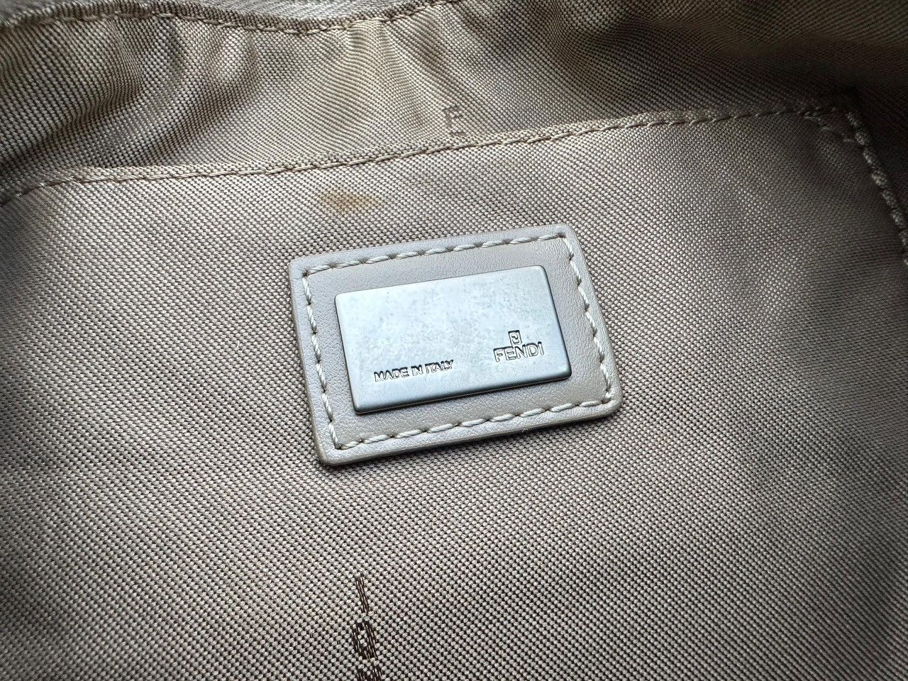 Fendi Authentic Fendi Zucchino Canvas Baguette Shoulder Bag Size ONE SIZE - 10 Thumbnail
