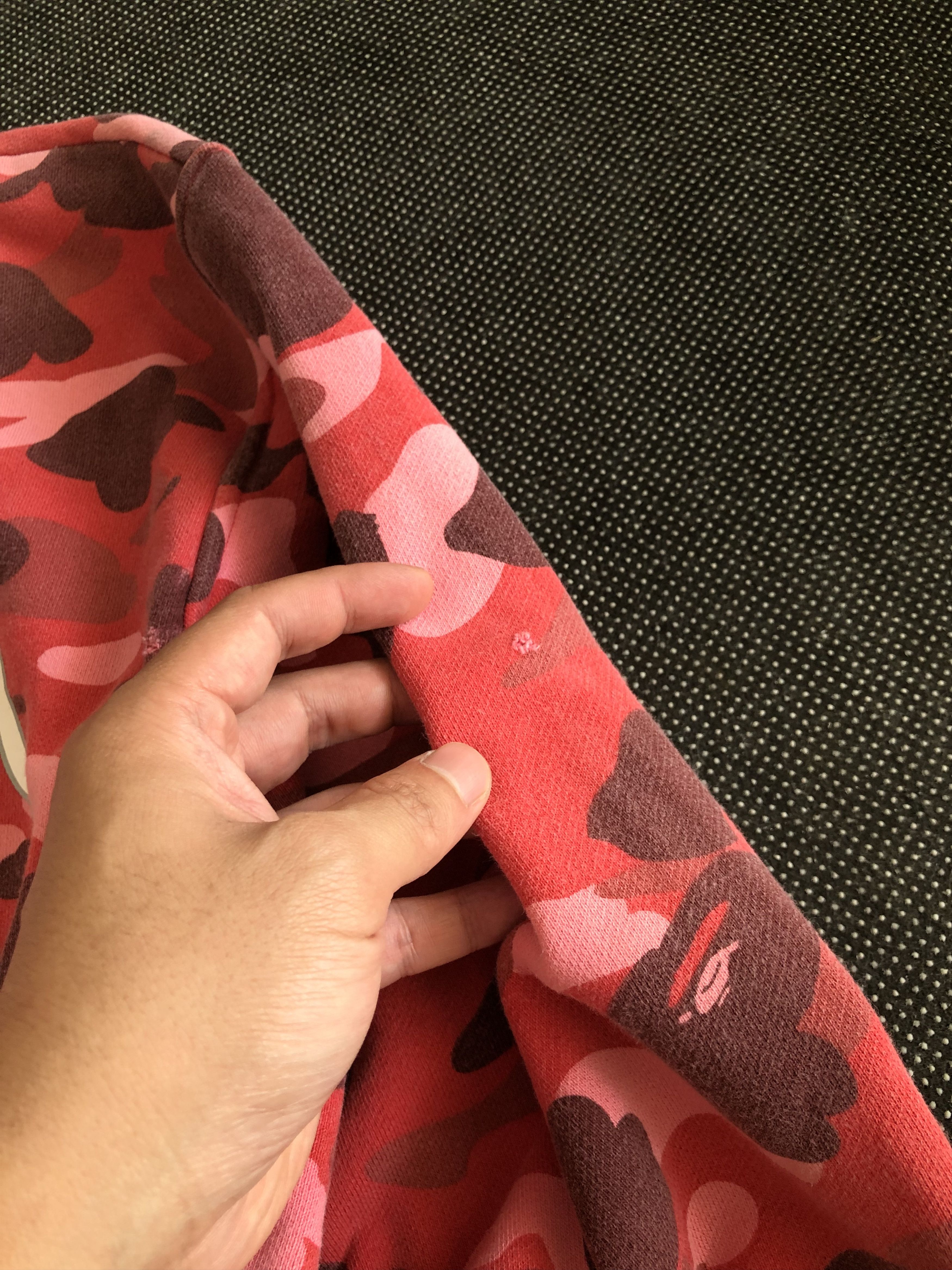 Bape RARE🔥BAPE OG RED CAMO SWEAT VARSITY JACKET Size US L / EU 52-54 / 3 - 15 Thumbnail