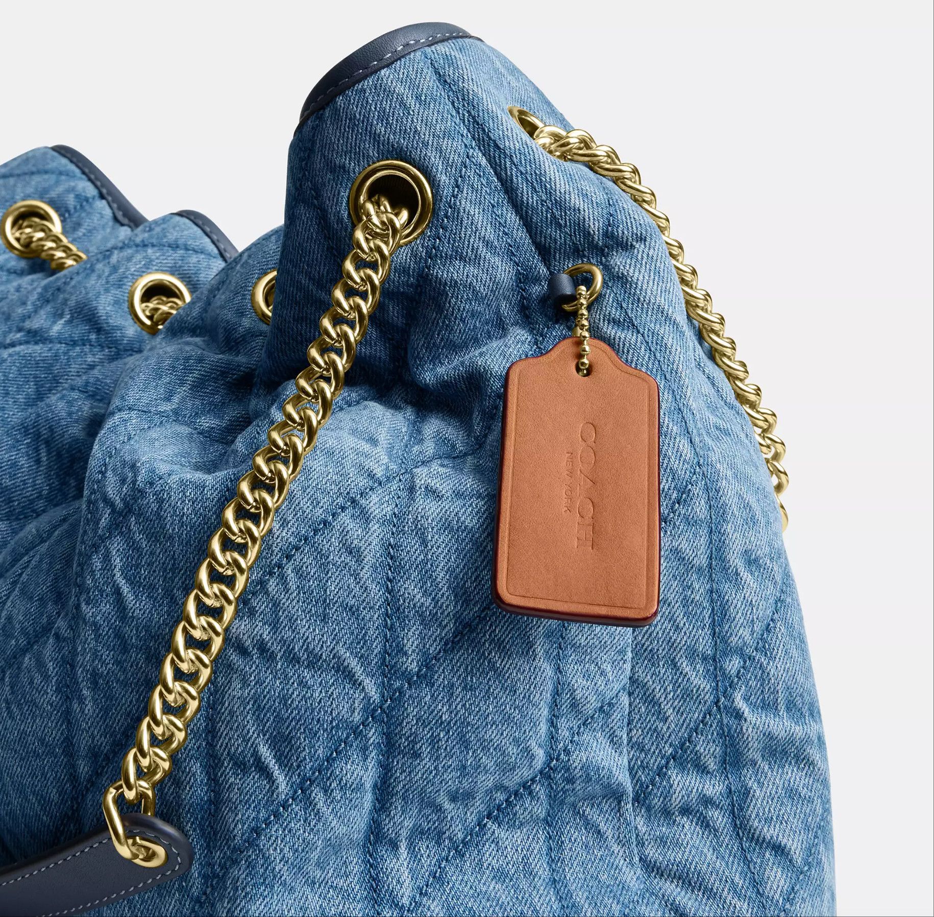 Coach Evelyn Shoulder Bag In Regenerative Cotton With Quilting Size ONE SIZE - 13 Thumbnail