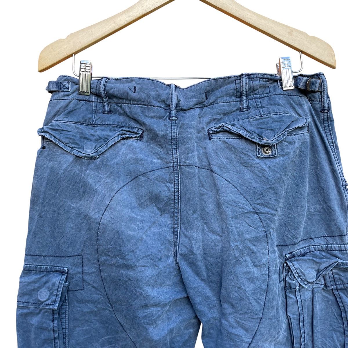 Polo Ralph Lauren × RRL Ralph Lauren × Ralph Lauren Sport 2000s Polo Ralph Laurent Military Drawstring Cargo Pant Size US 33 - 8 Thumbnail